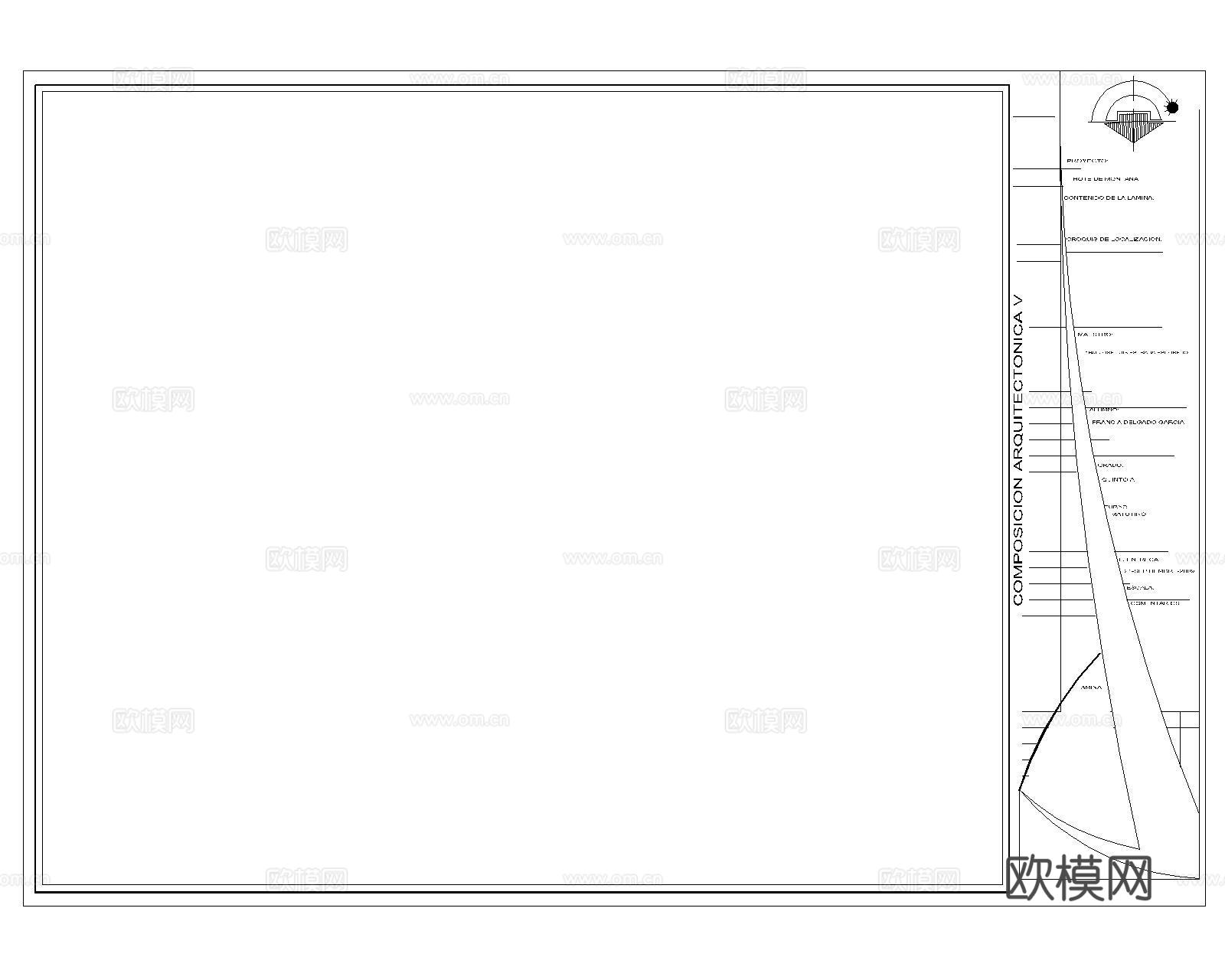 国外CAD图框A3cad施工图