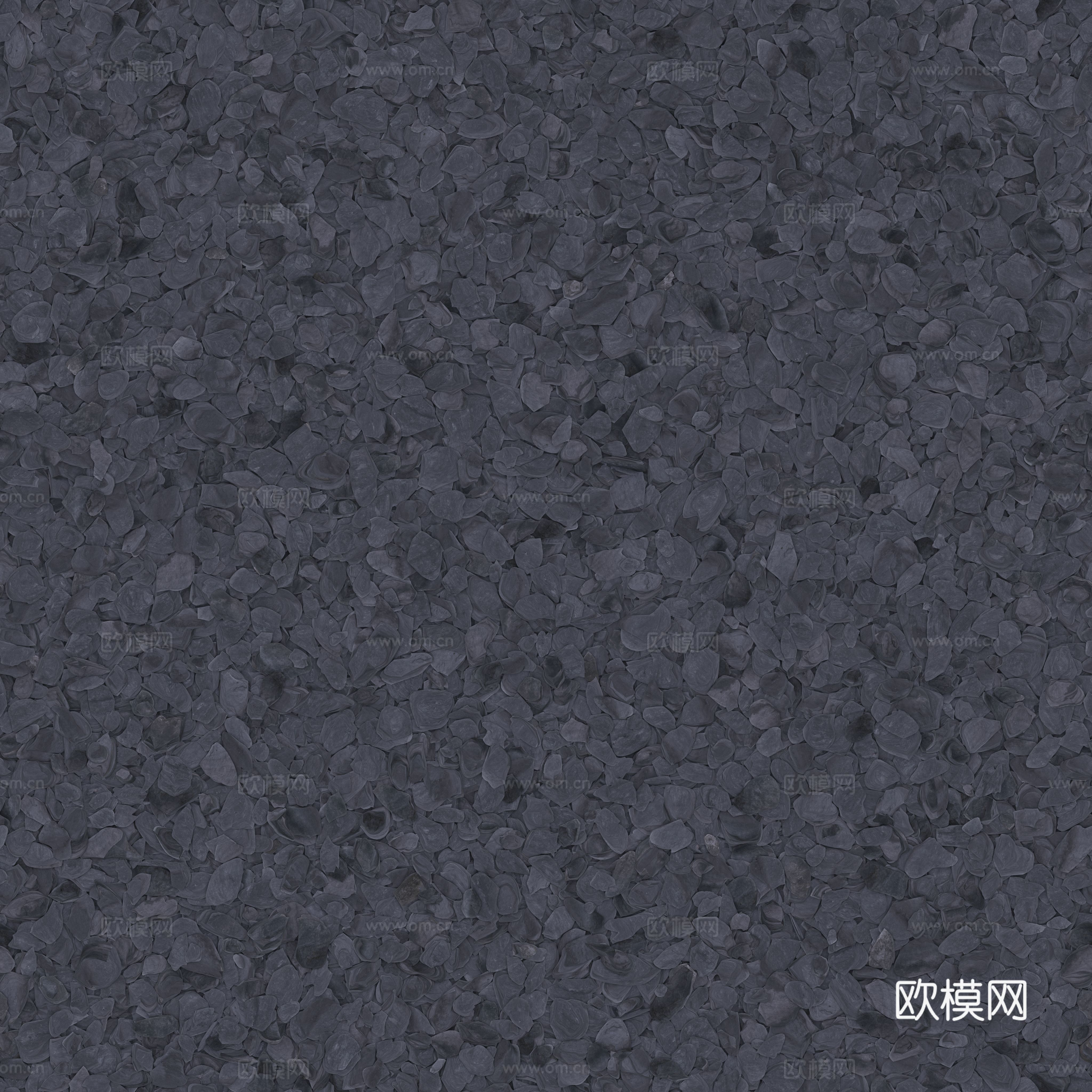 现代砾石地面铺装