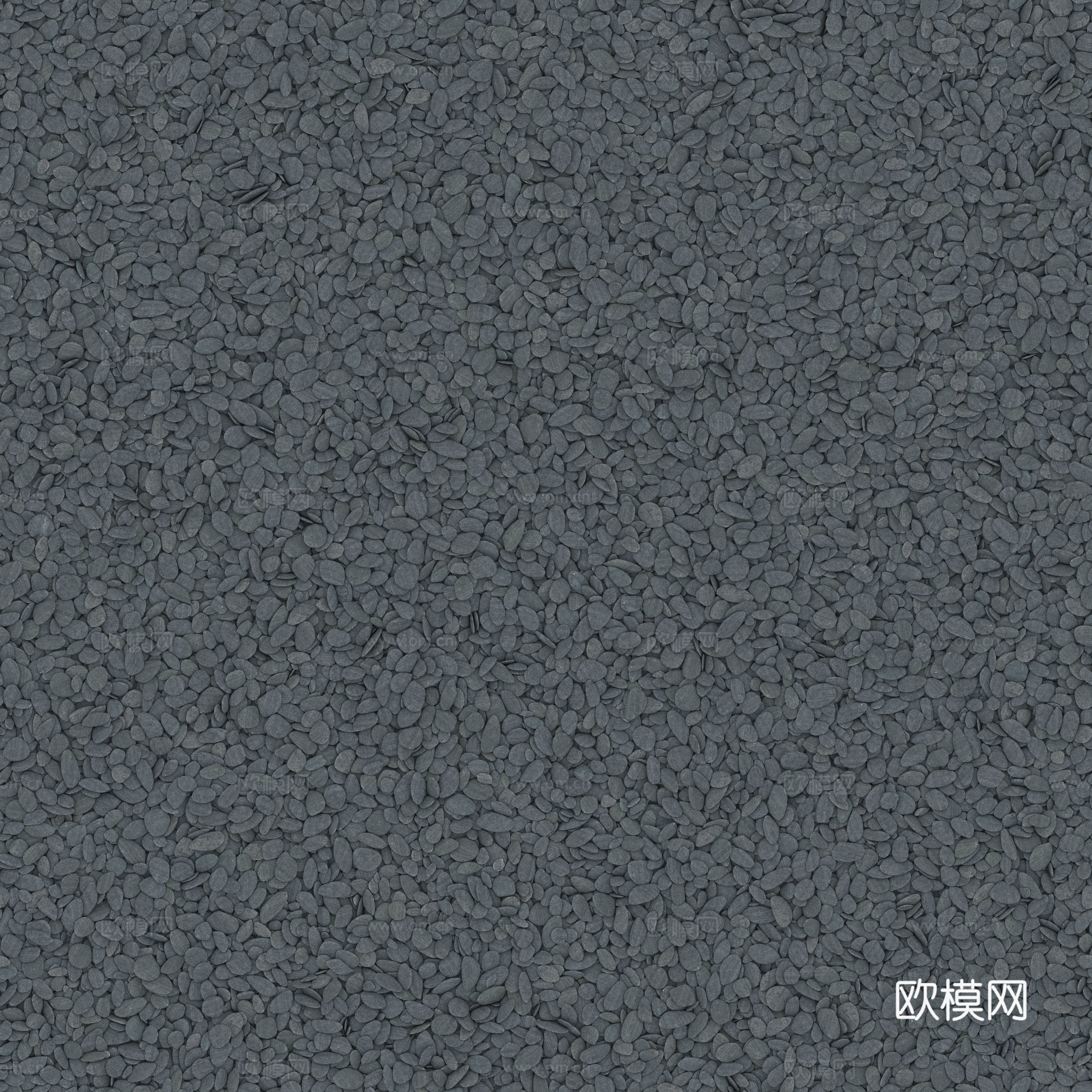 现代砾石地面铺装