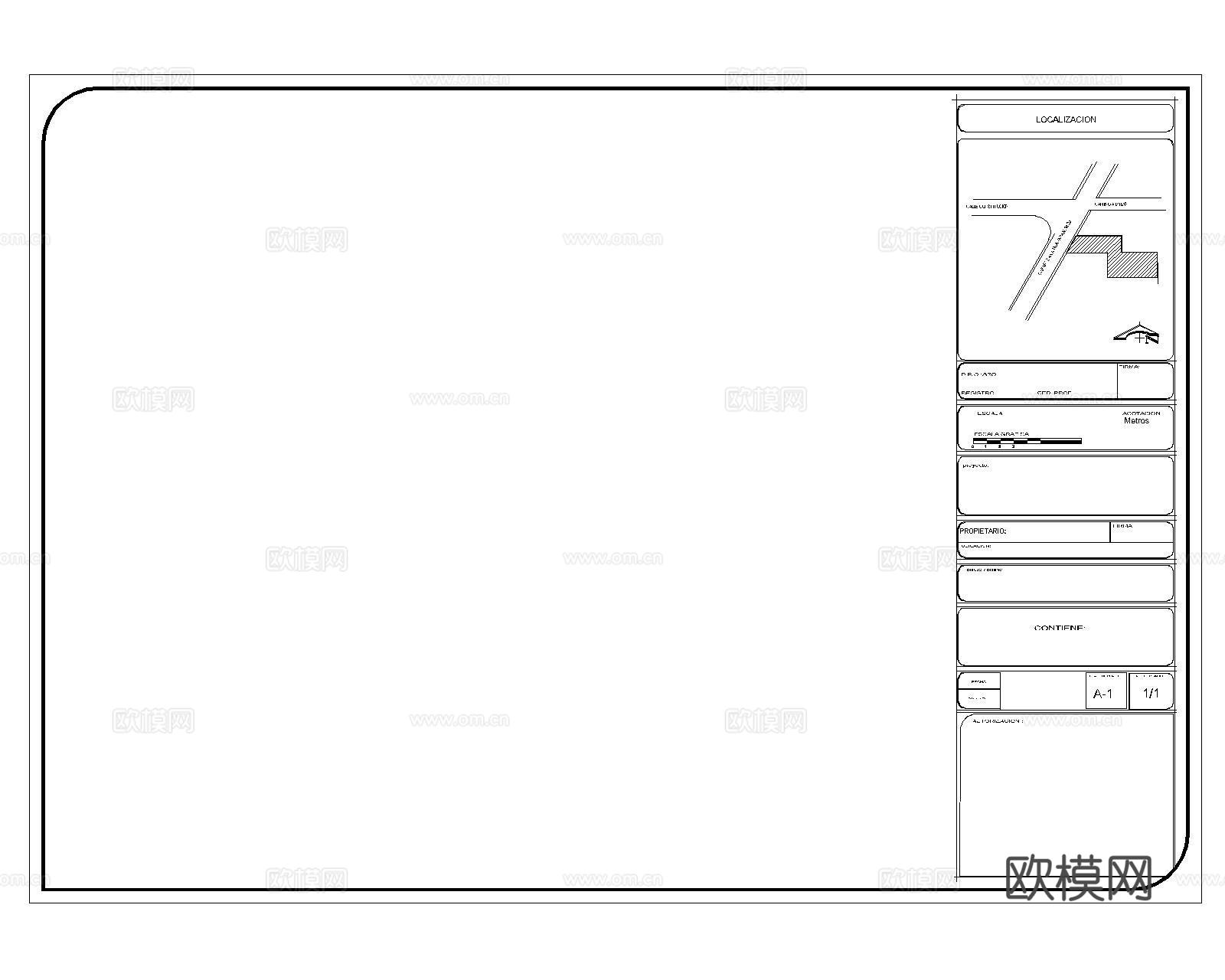 国外CAD图框A3cad施工图