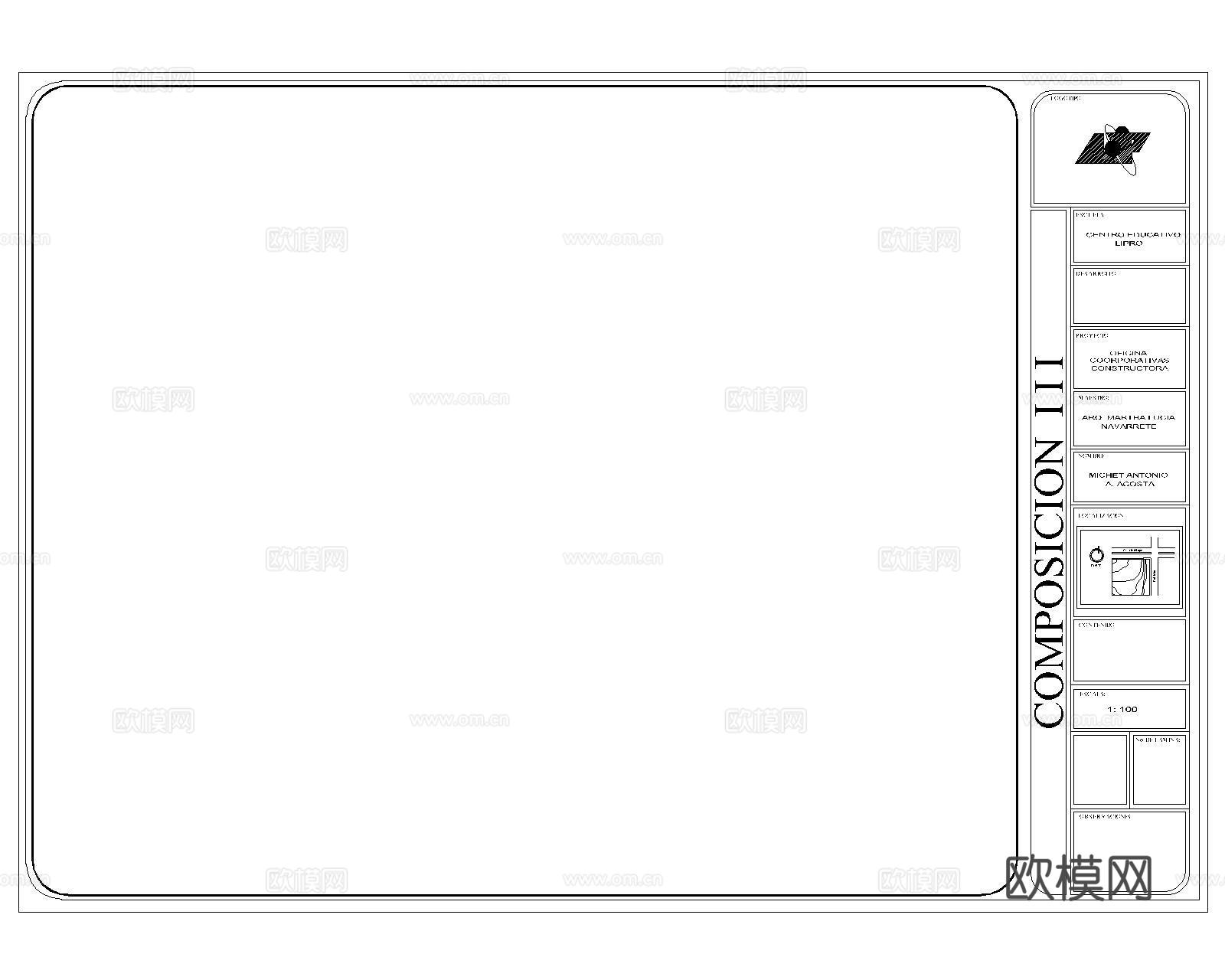 国外CAD图框A3cad施工图