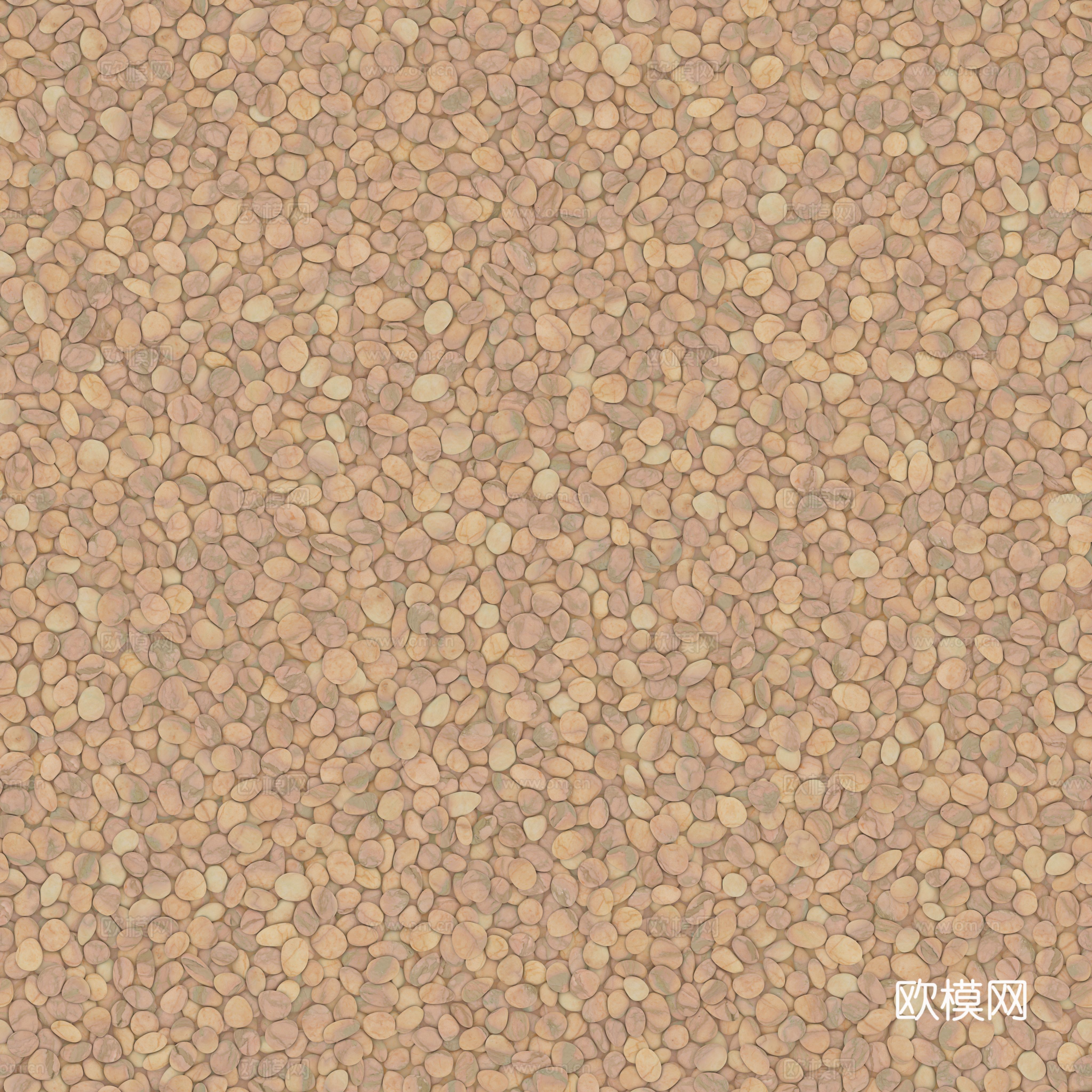 现代砾石地面铺装