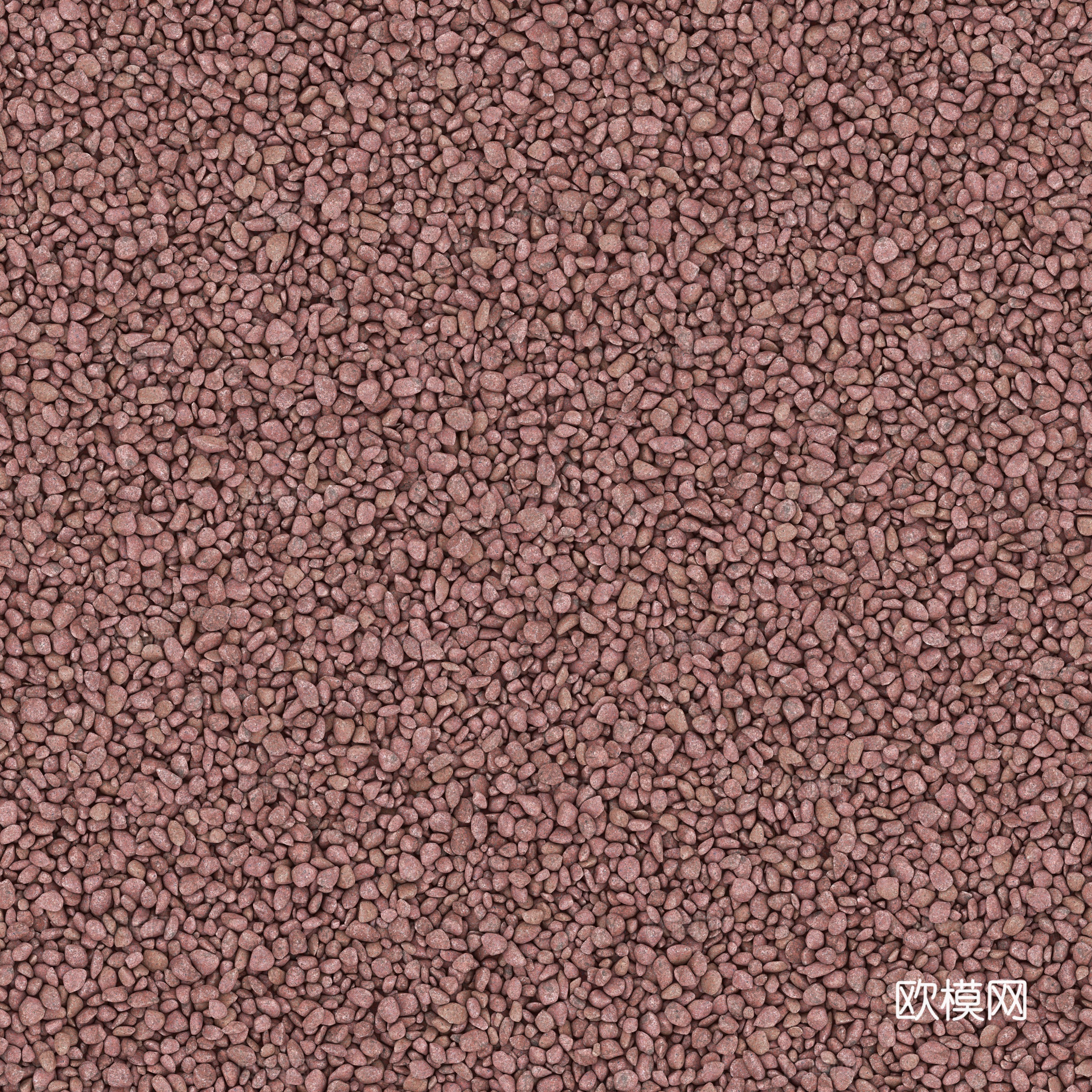 现代砾石地面铺装