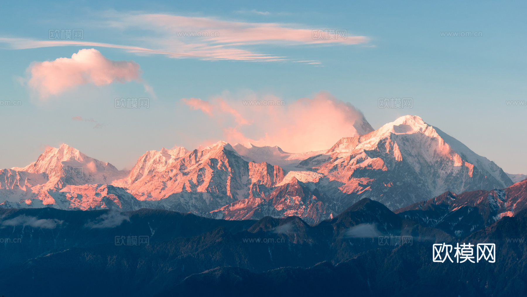 山峰电脑屏幕 电视屏幕贴图