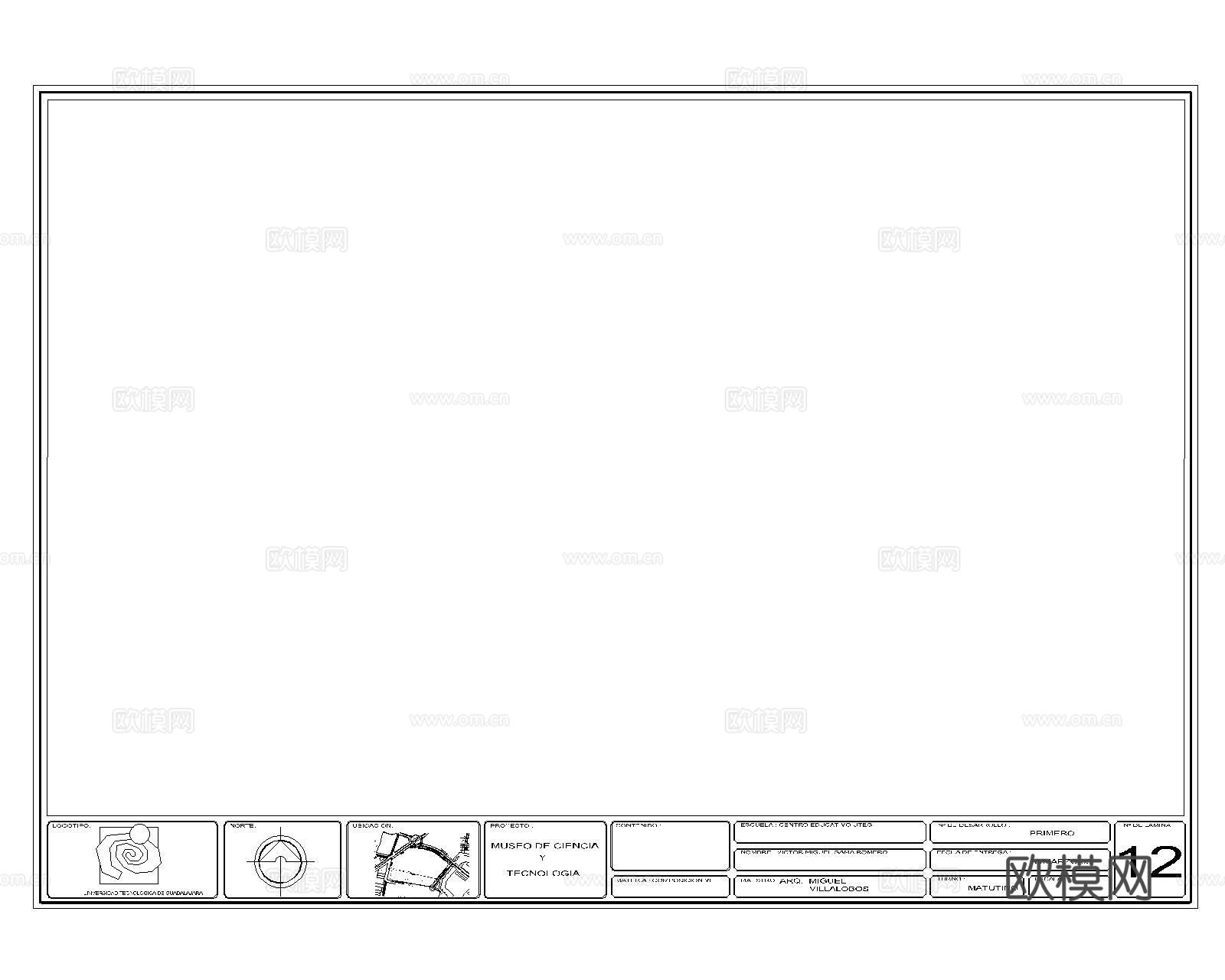 国外CAD图框A3cad施工图