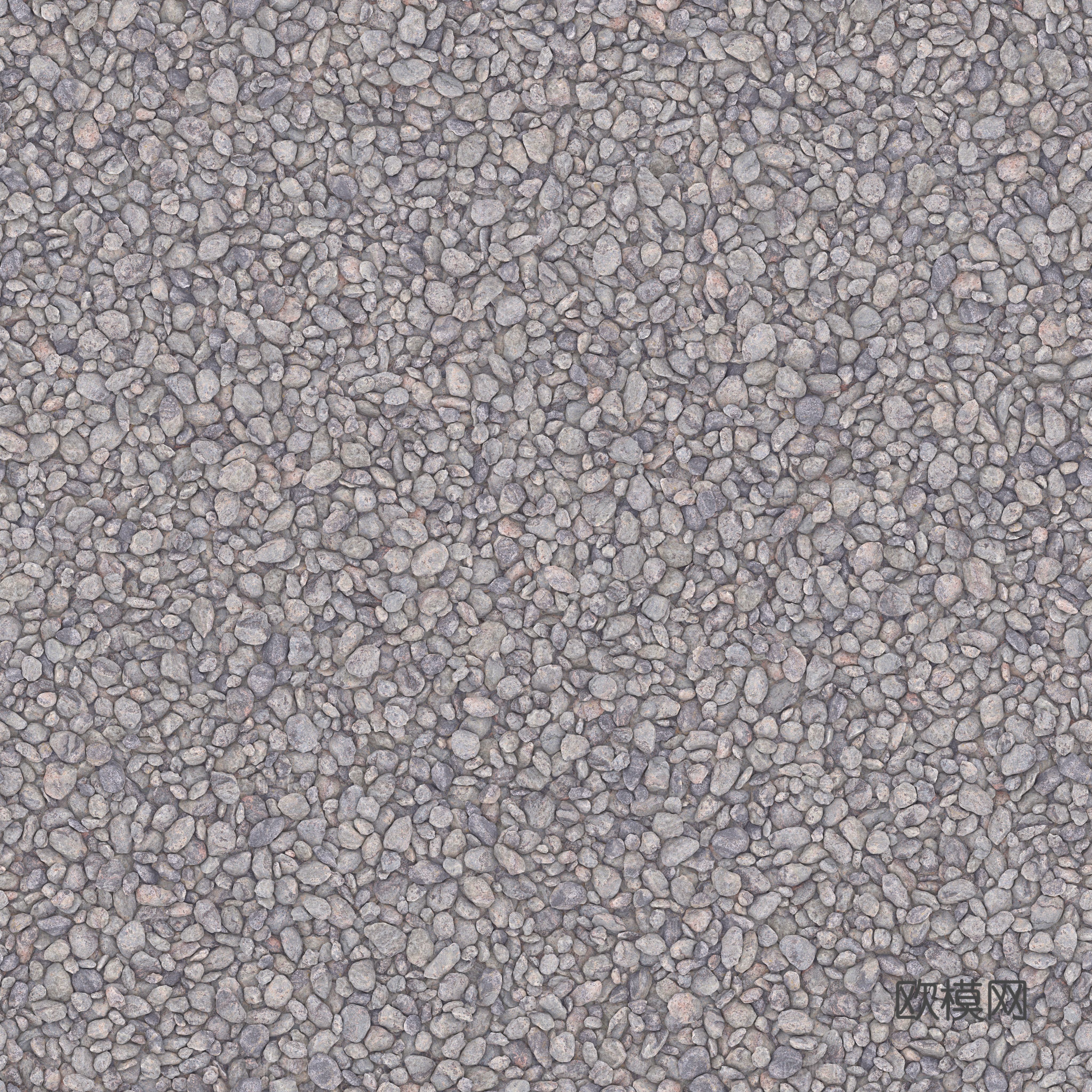 现代砾石地面铺装下载