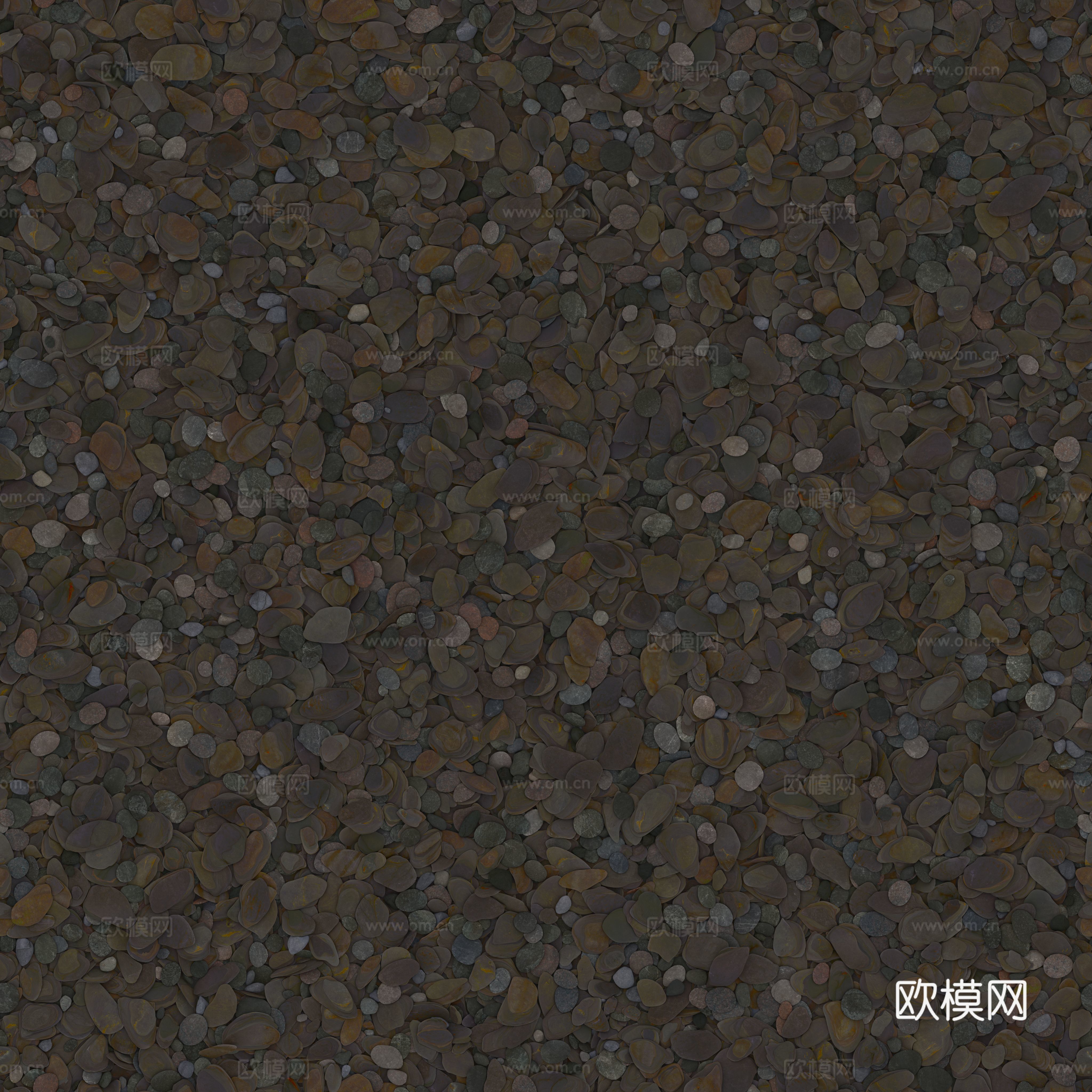 现代砾石地面铺装下载