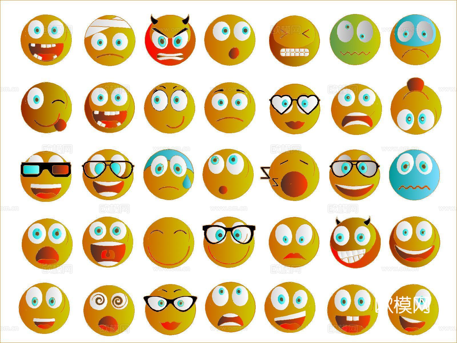 表情包图块cad施工图