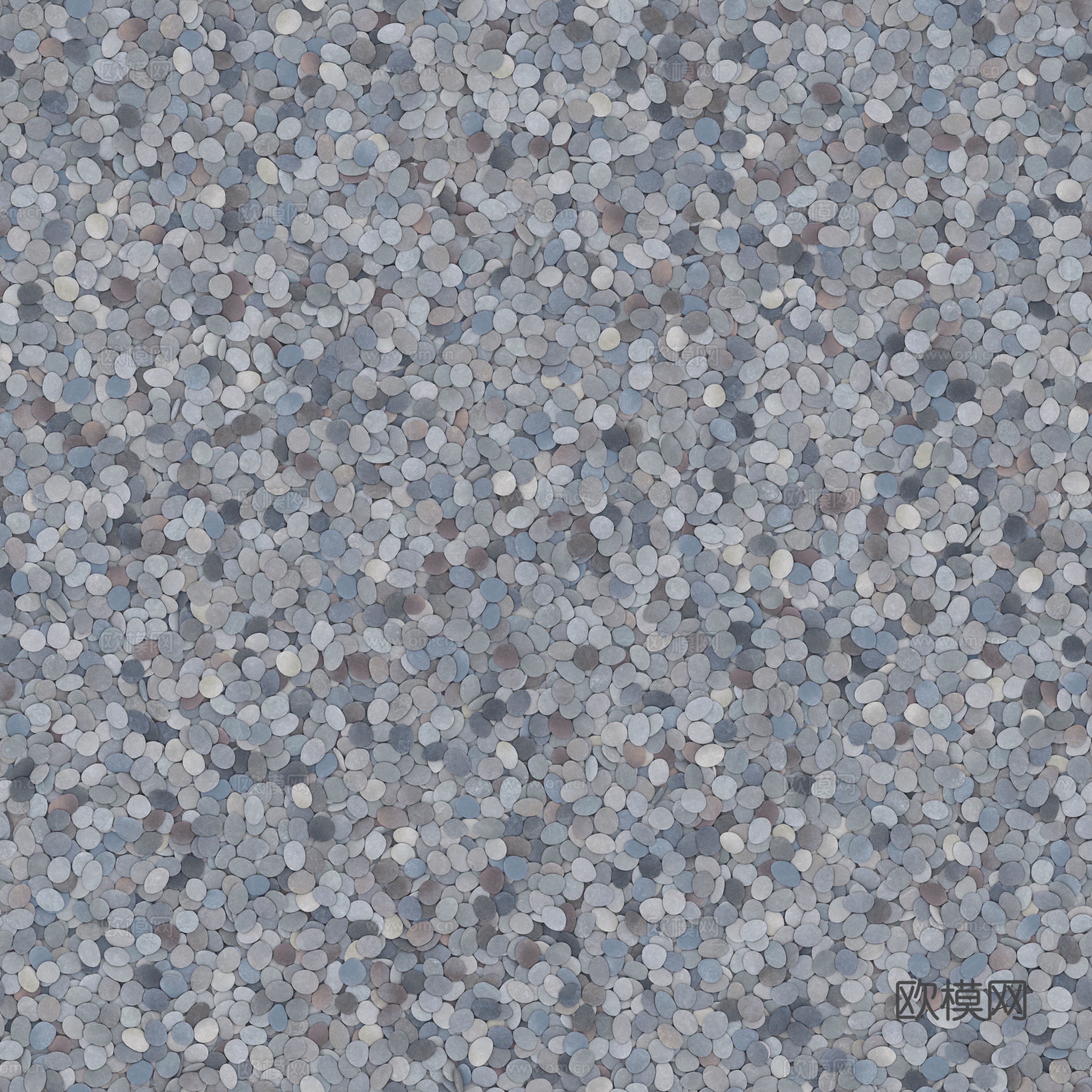 现代砾石地面铺装下载