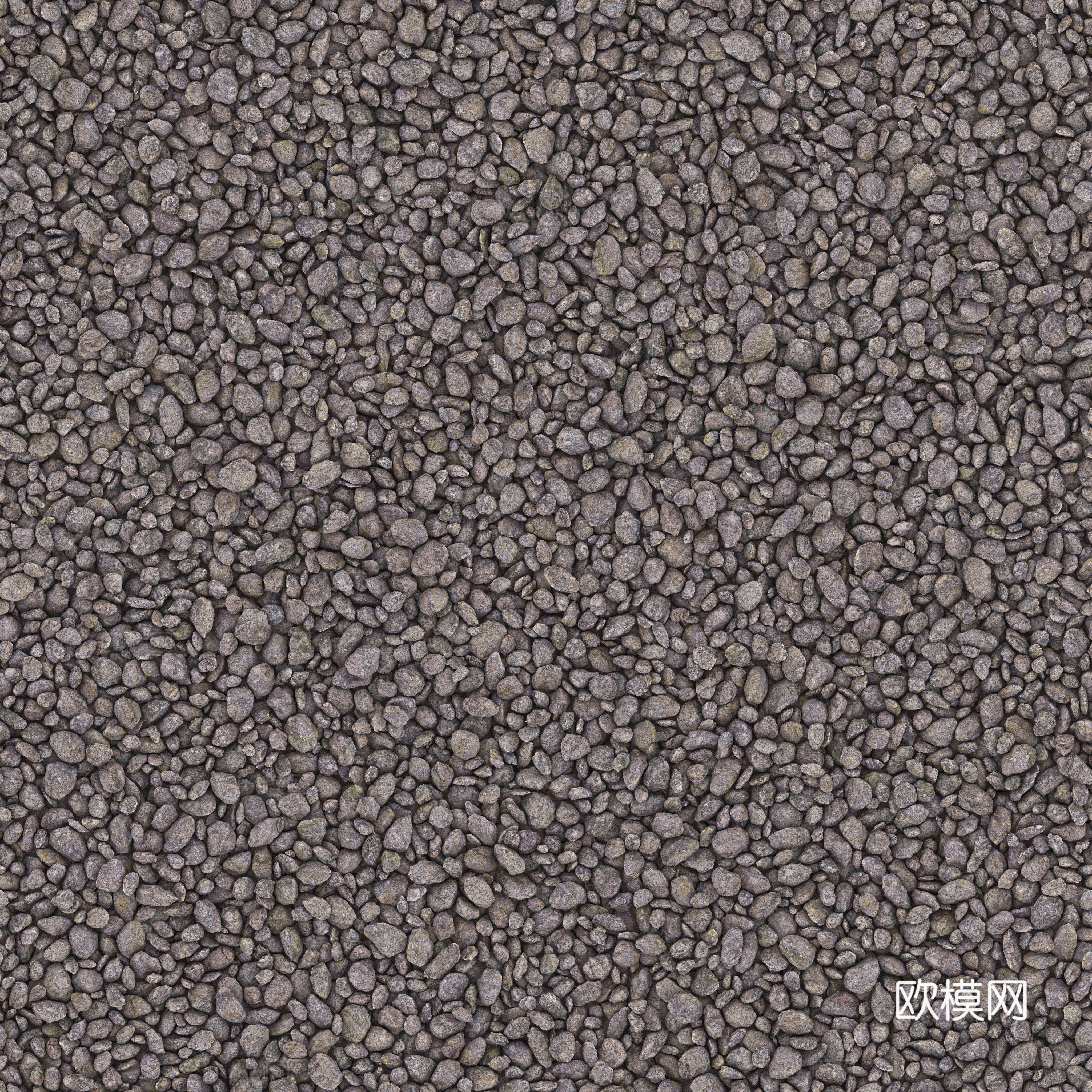 现代砾石地面铺装下载