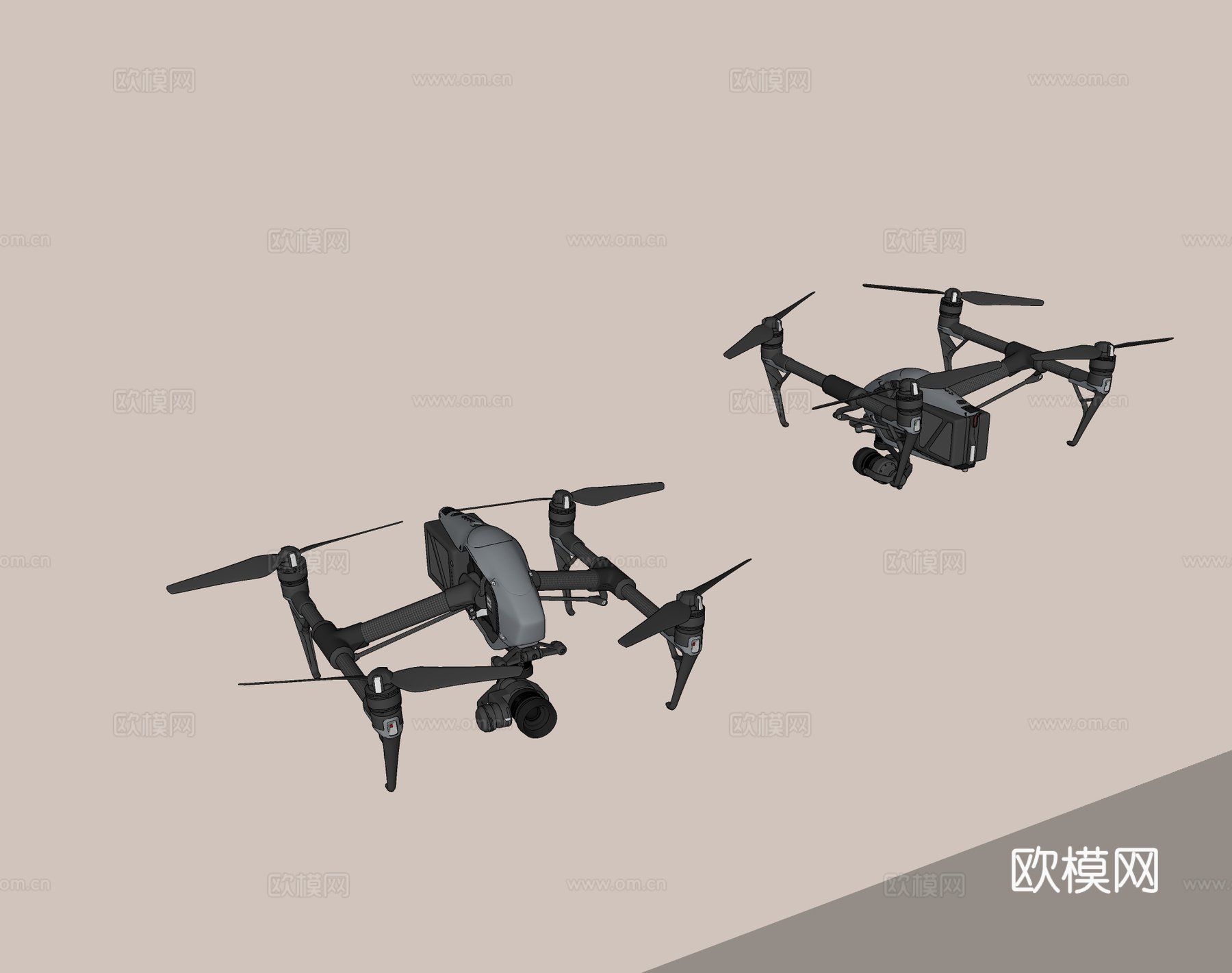无人机su模型