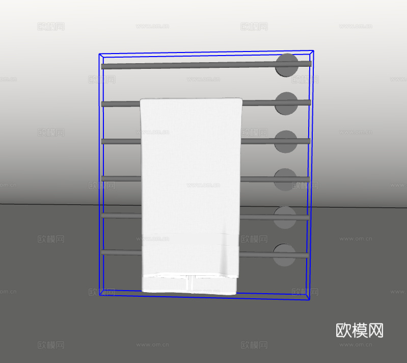毛巾架su模型