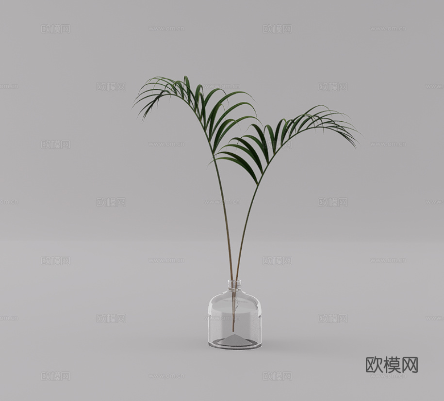 植物摆件su模型