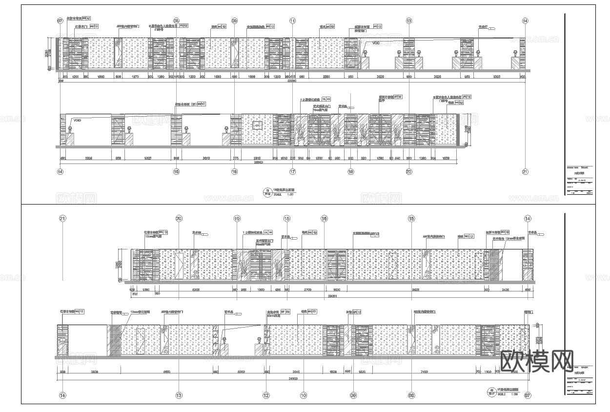 最新9套 大酒店 宾馆  施工图合集cad施工图