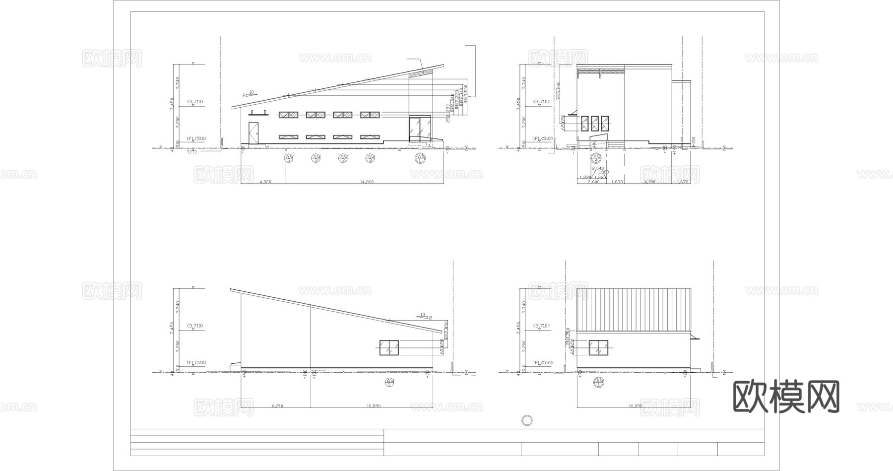 牙科诊所建筑cad施工图