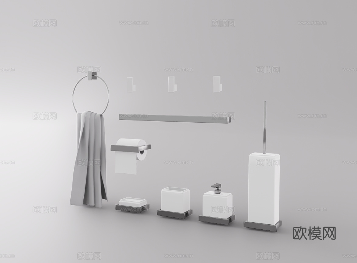 卫浴小件su模型