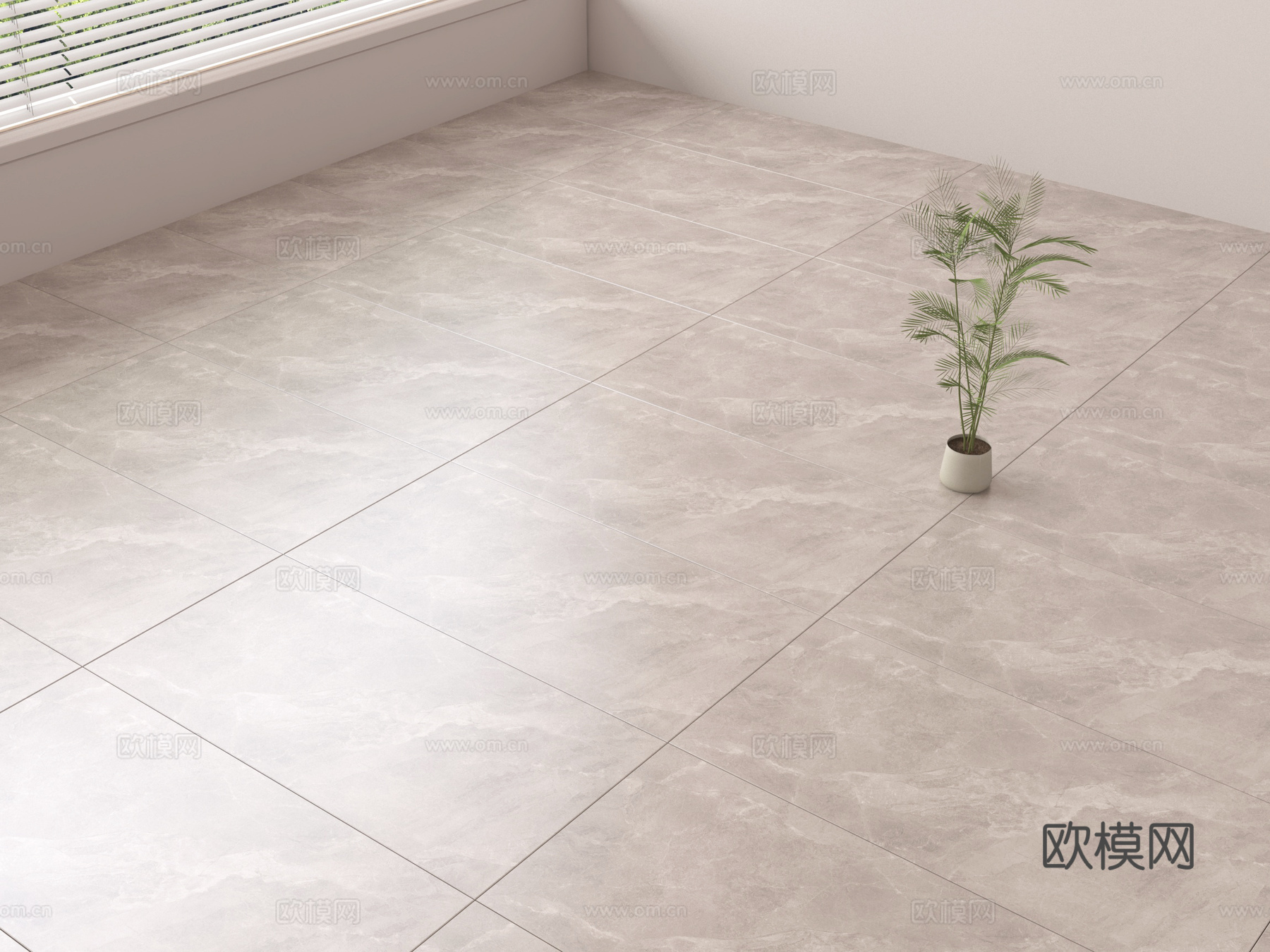 现代地砖 瓷砖 大理石砖su模型