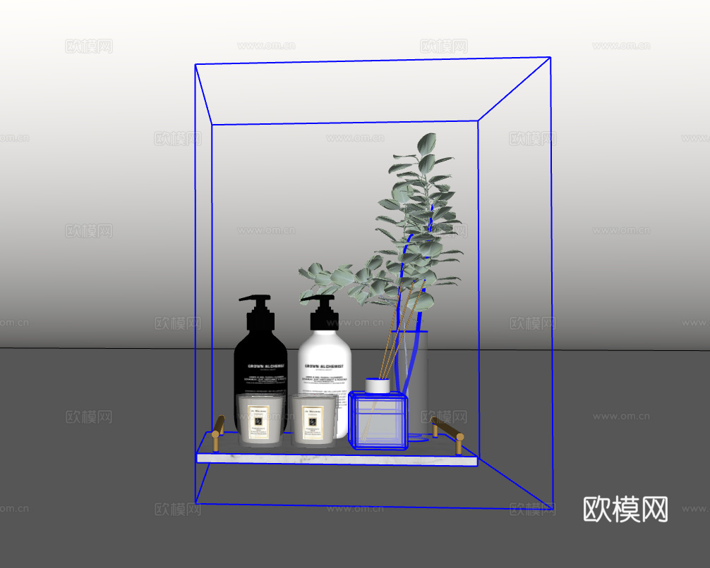 洗护用品su模型