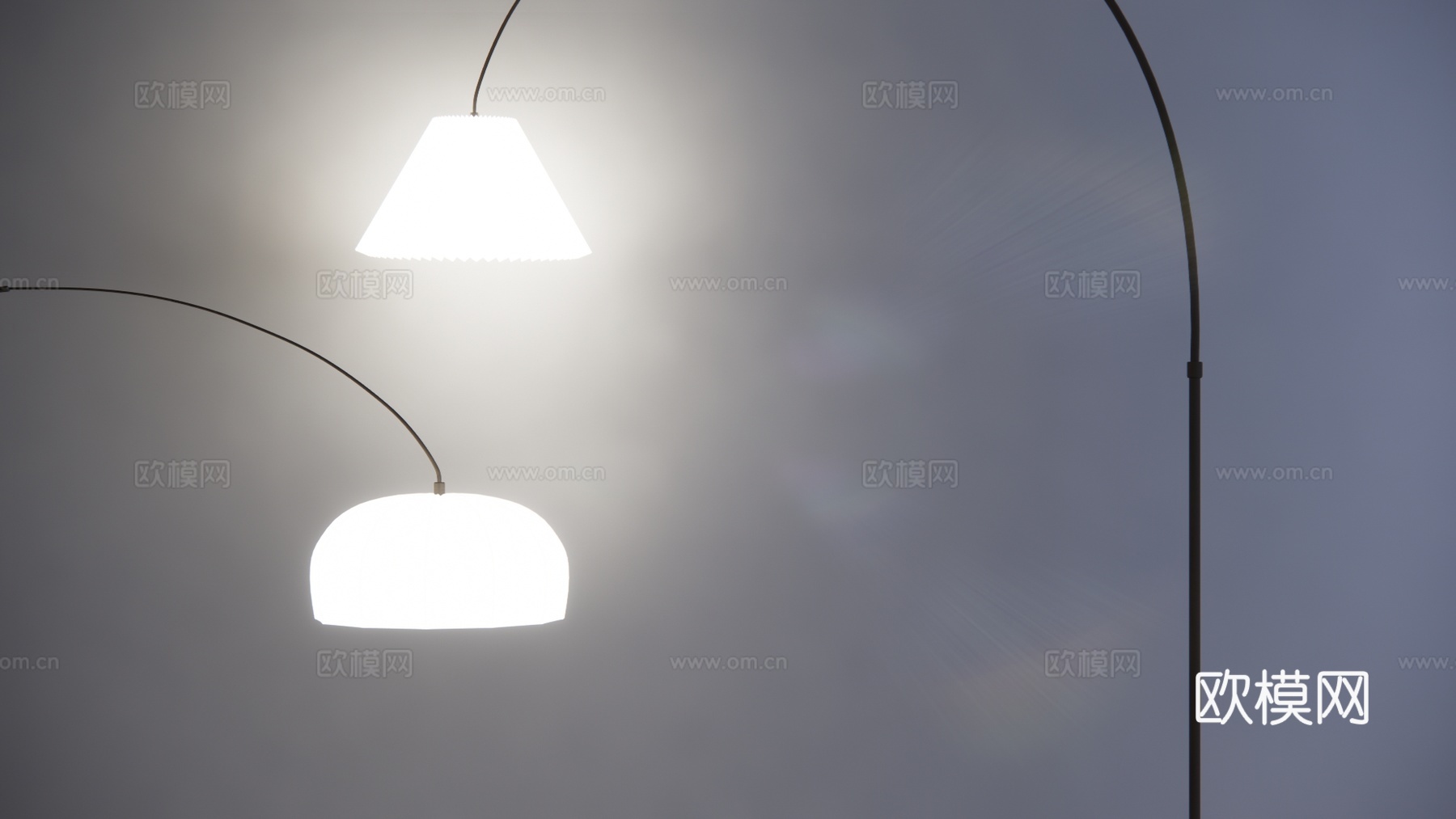 室外灯 装饰灯 室内灯 吊灯 灯su模型下载（渲染图1）