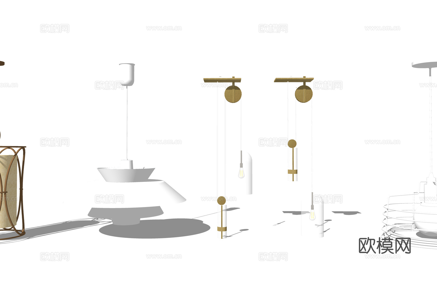 灯 吊灯 灯光 射灯 草坪灯 装饰灯 灯具su模型