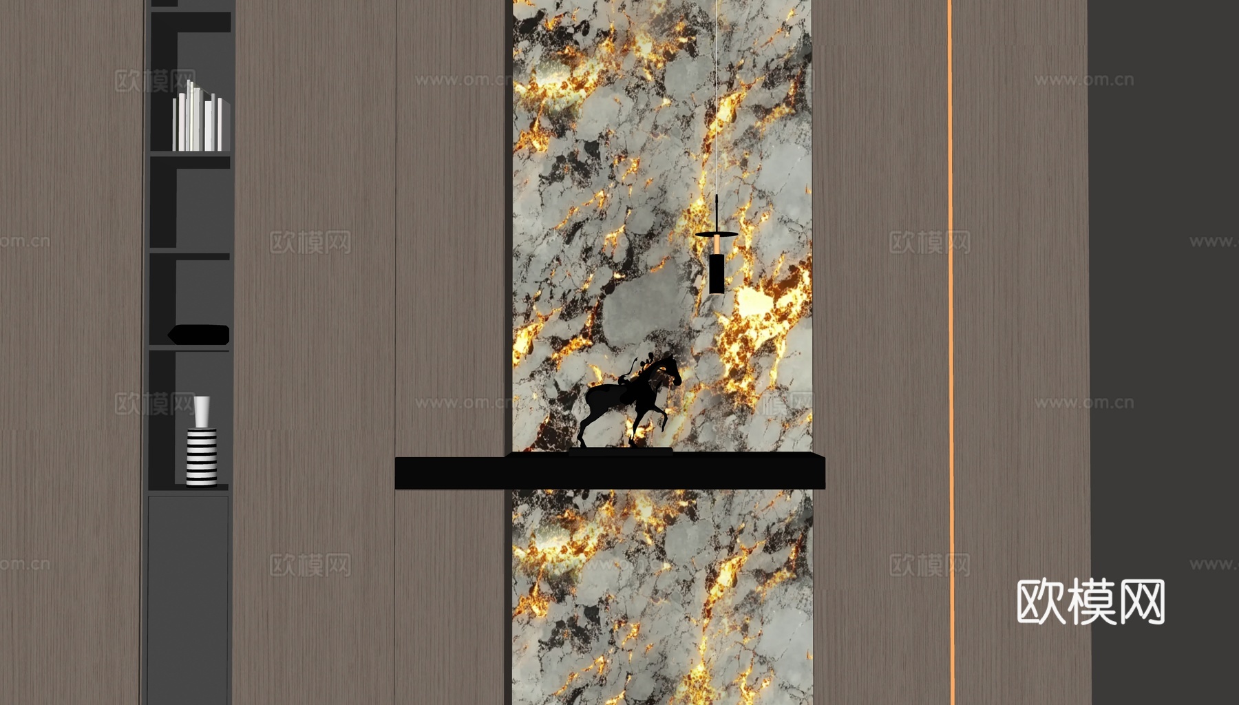 现代意式玄关su模型