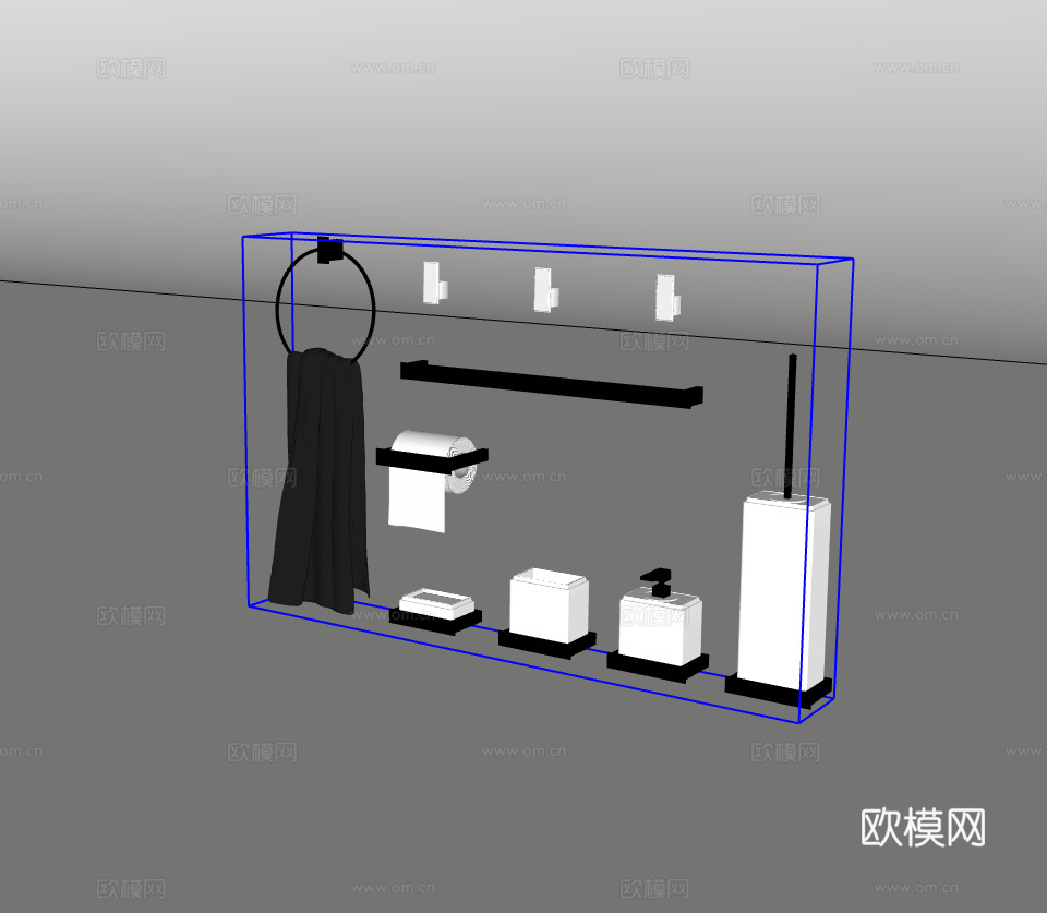 卫浴小件su模型