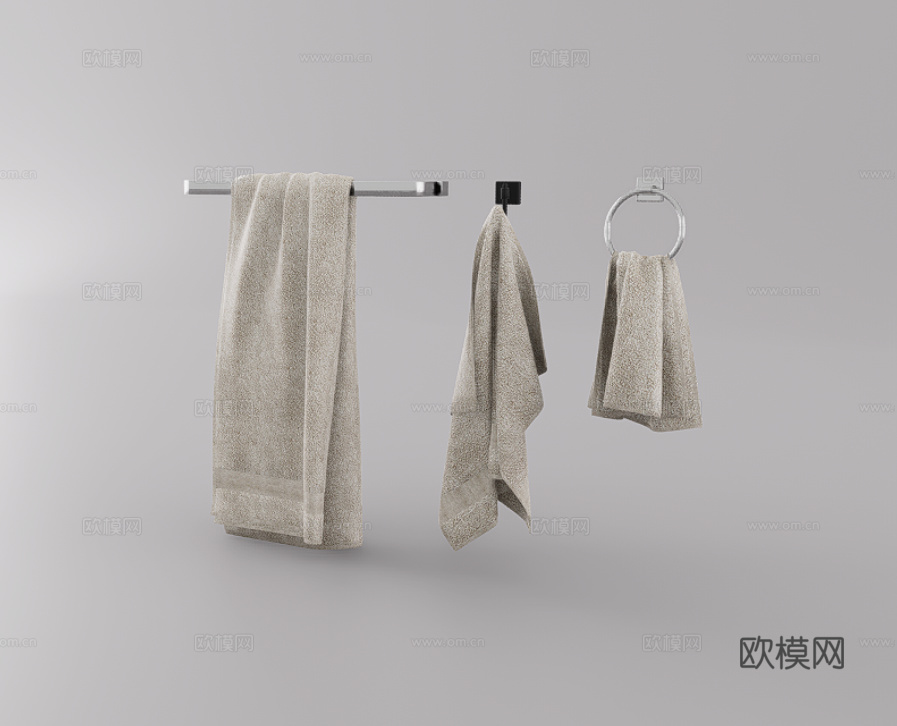 毛巾架su模型