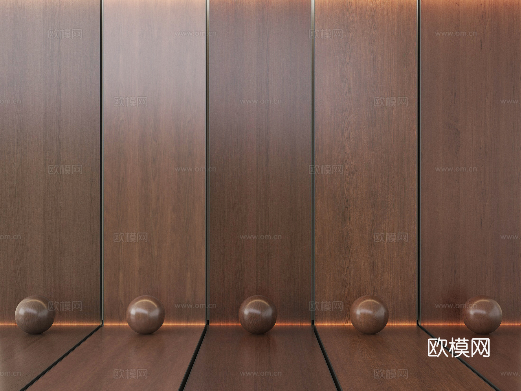 现代木纹木饰面 木饰面护墙板 背景墙 墙饰板su模型