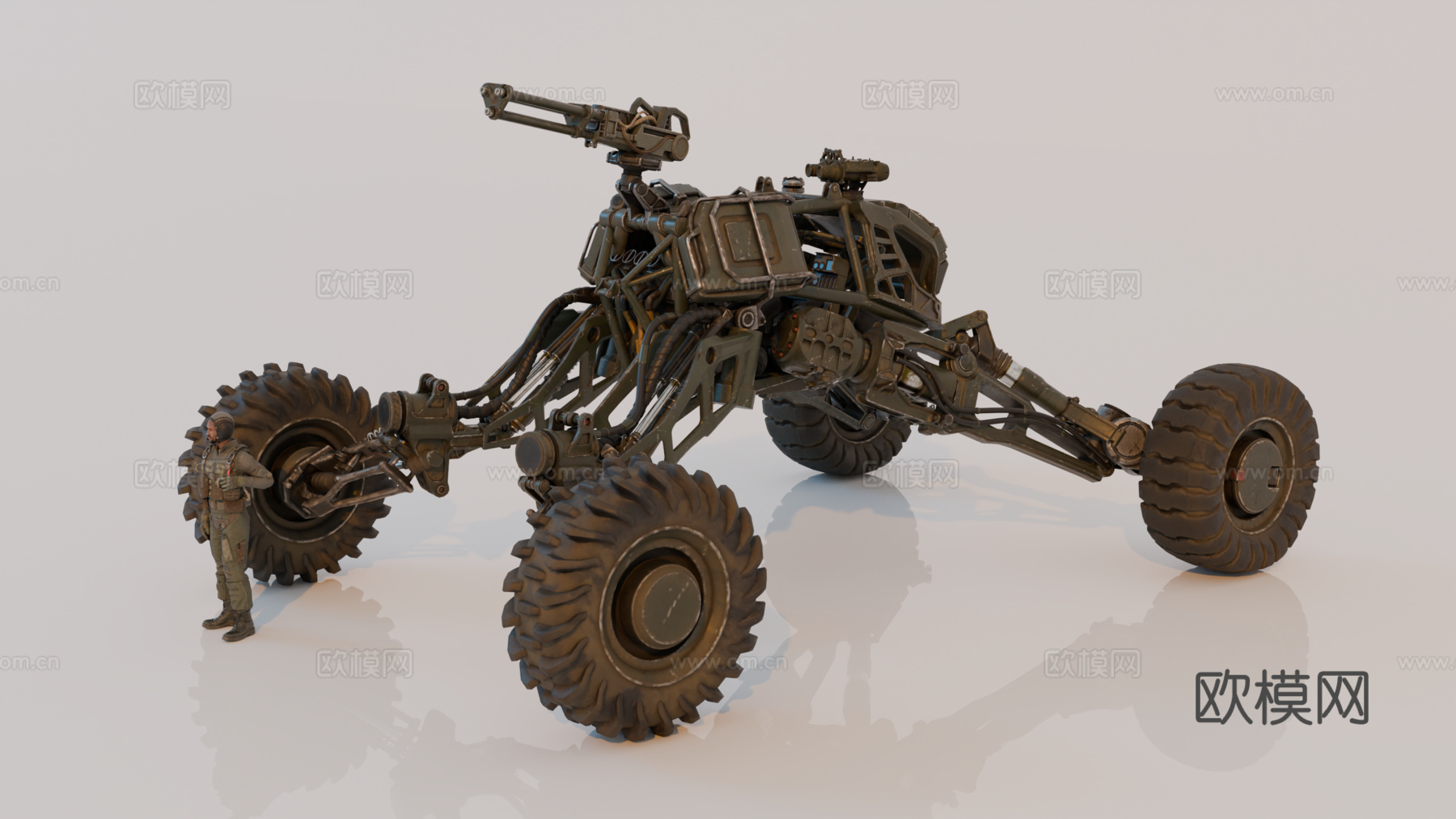 战车 机甲战士 科幻机器人 机械战甲 战争机甲su模型