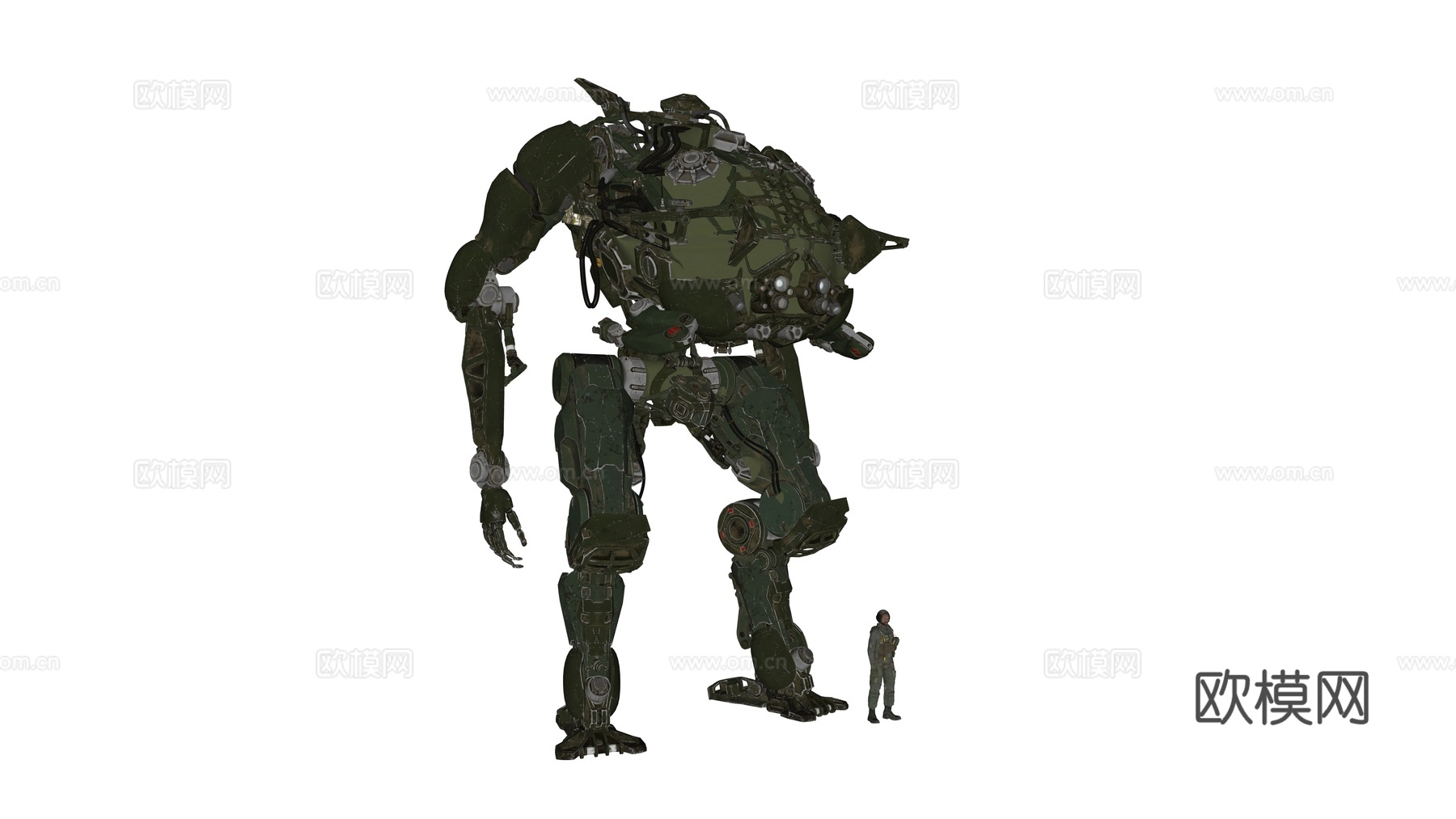 机器人 机甲战士 科幻机器人 机械战甲 战争机甲su模型