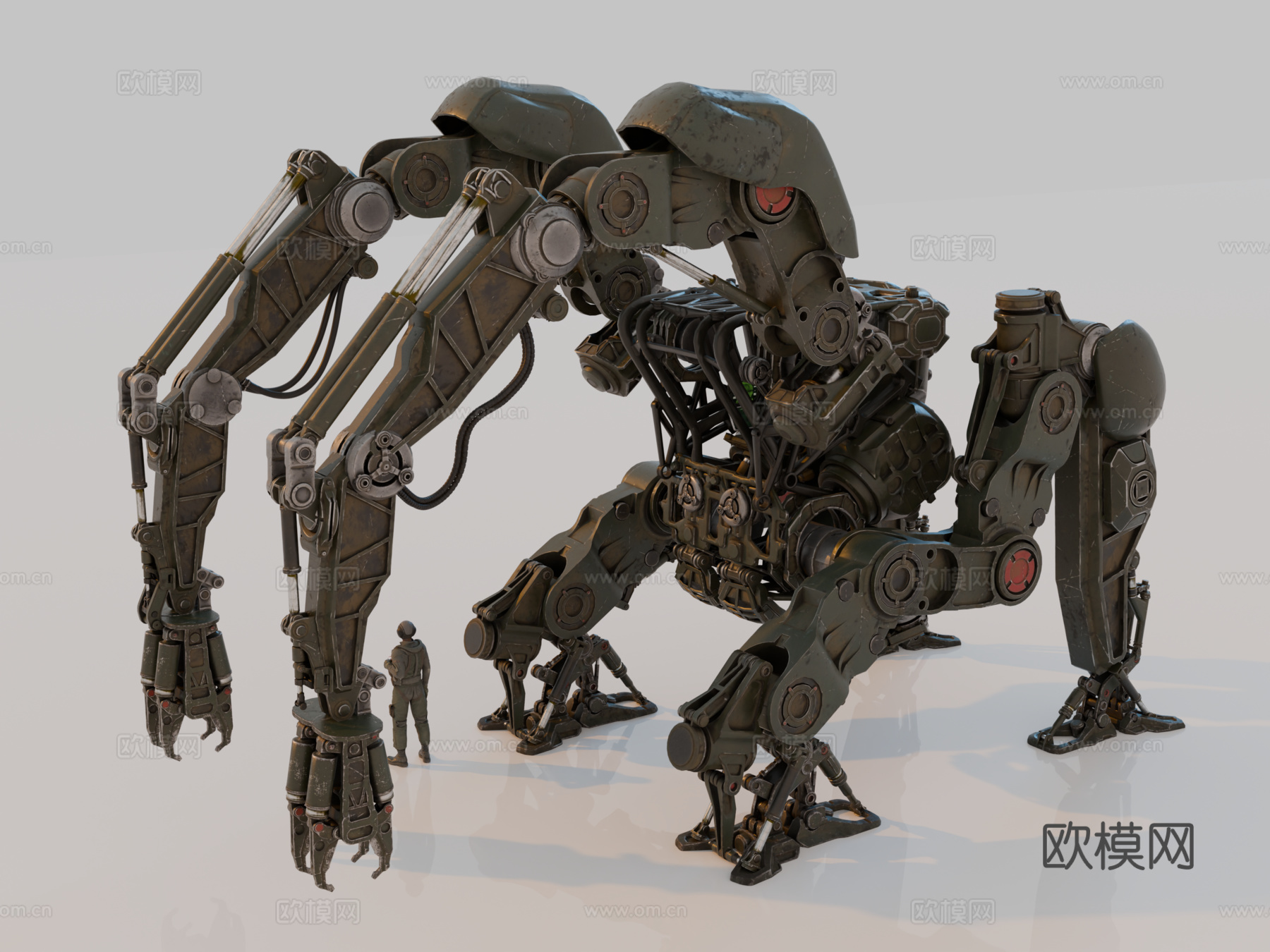 机器人 机甲战士 科幻机器人 机械战甲 战争机甲su模型