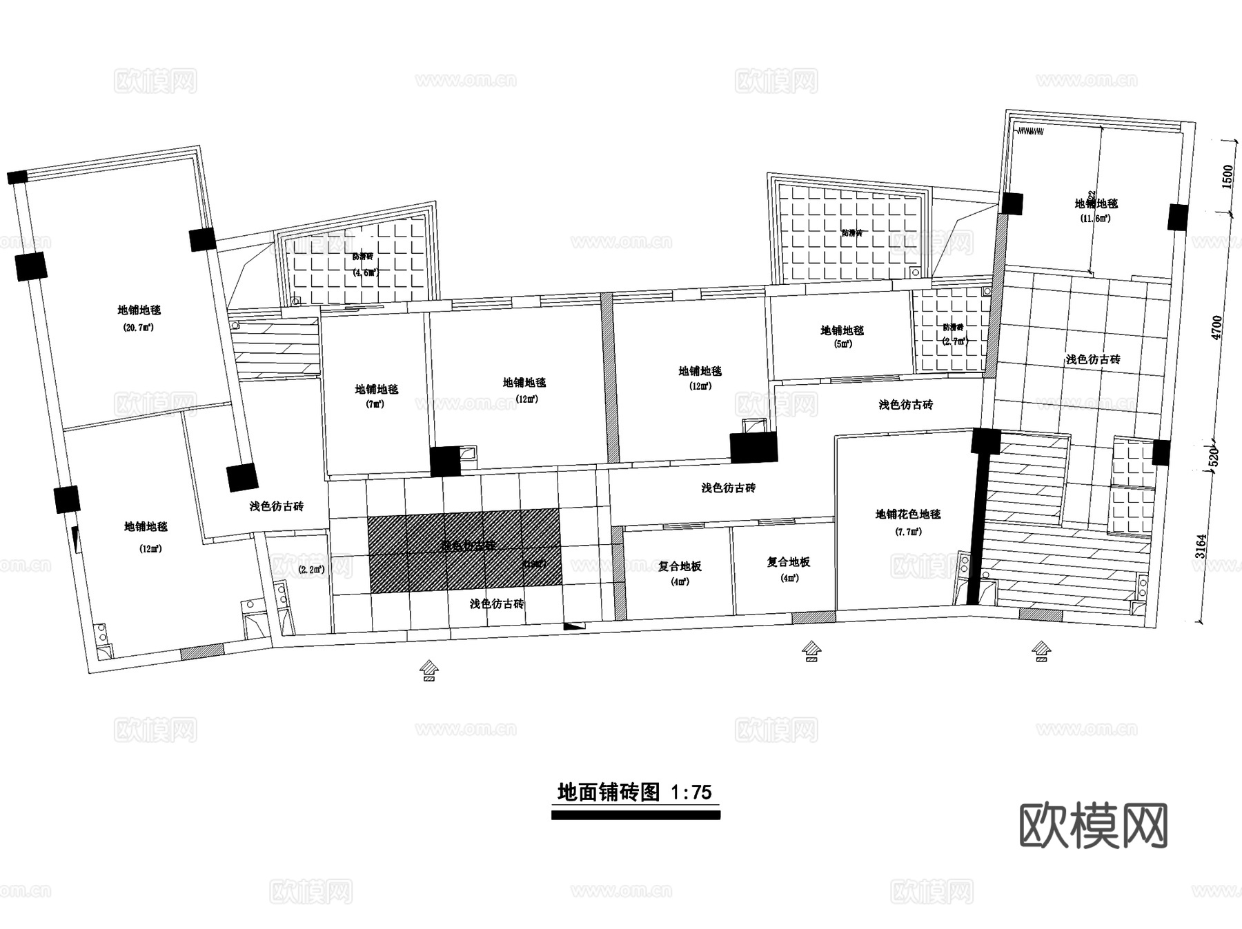 金粉世家SPA美容院室内工装CAD施工图cad施工图
