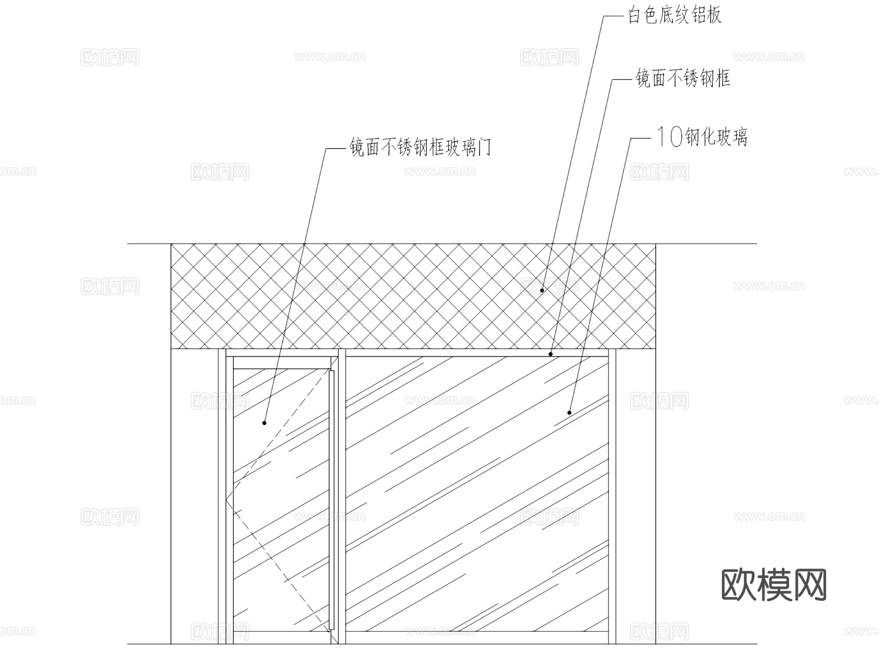 布衣坊BEAUVONE布纺织品店室内工装CAD施工图cad施工图
