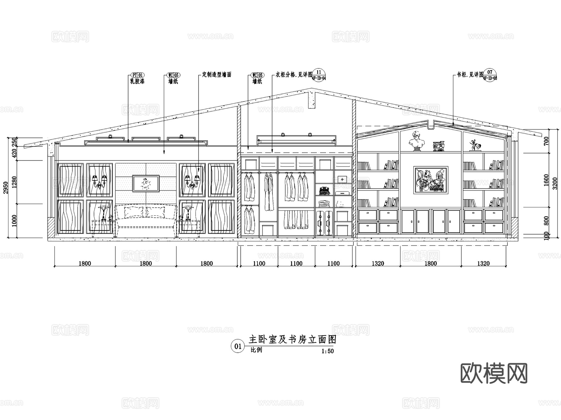 雅安欧式三层别墅样板间室内家装CAD施工图cad施工图