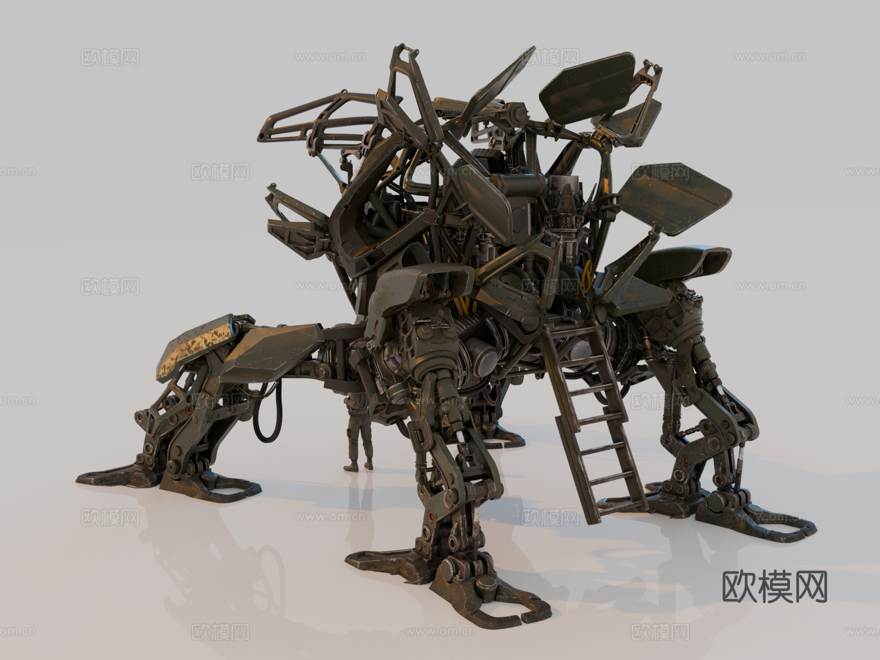 机器人 机甲战士 科幻机器人 机械战甲 战争机甲su模型