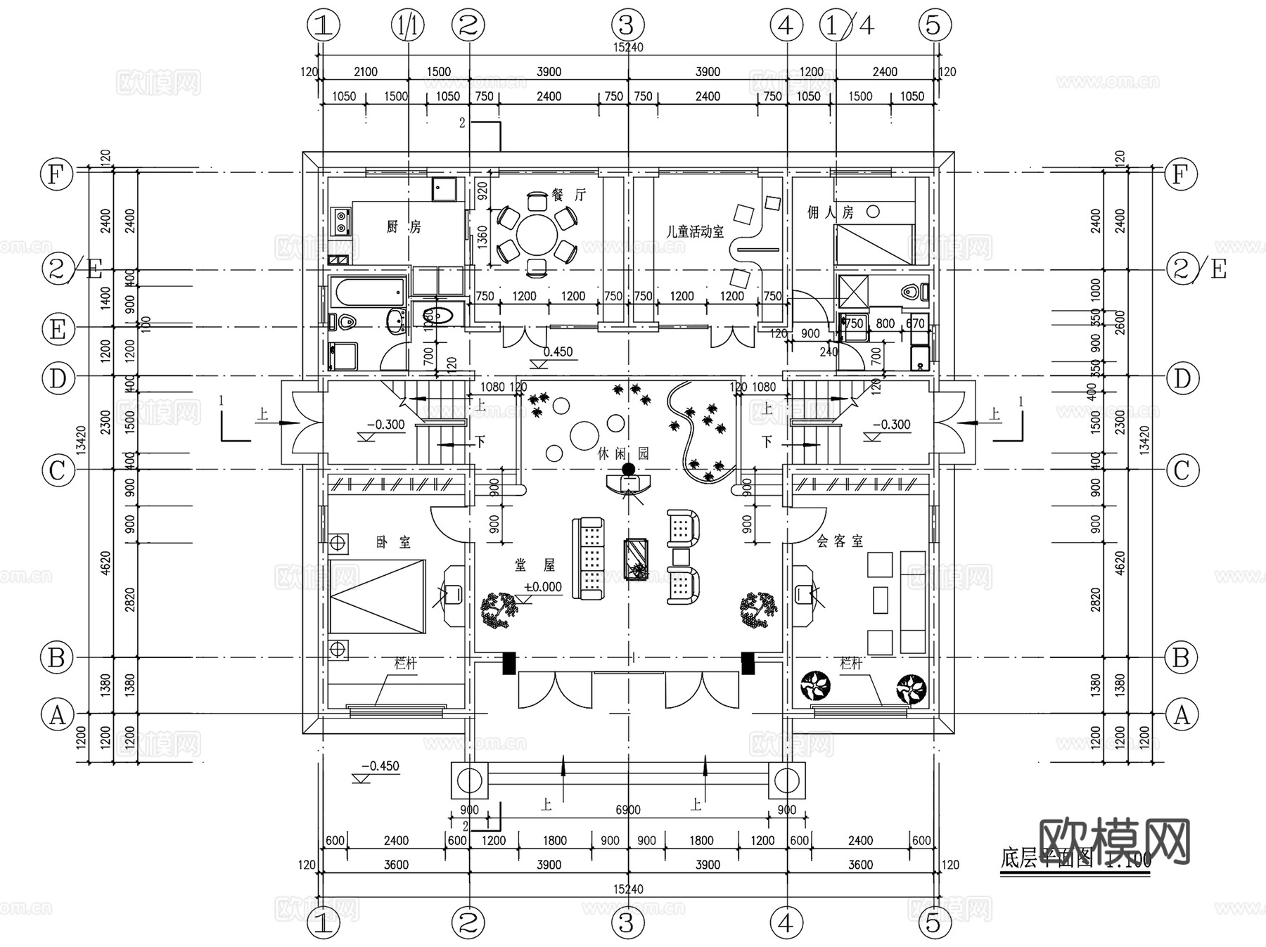 农村乡村住宅自建房私家别墅建筑CAD施工图集 70套cad施工图