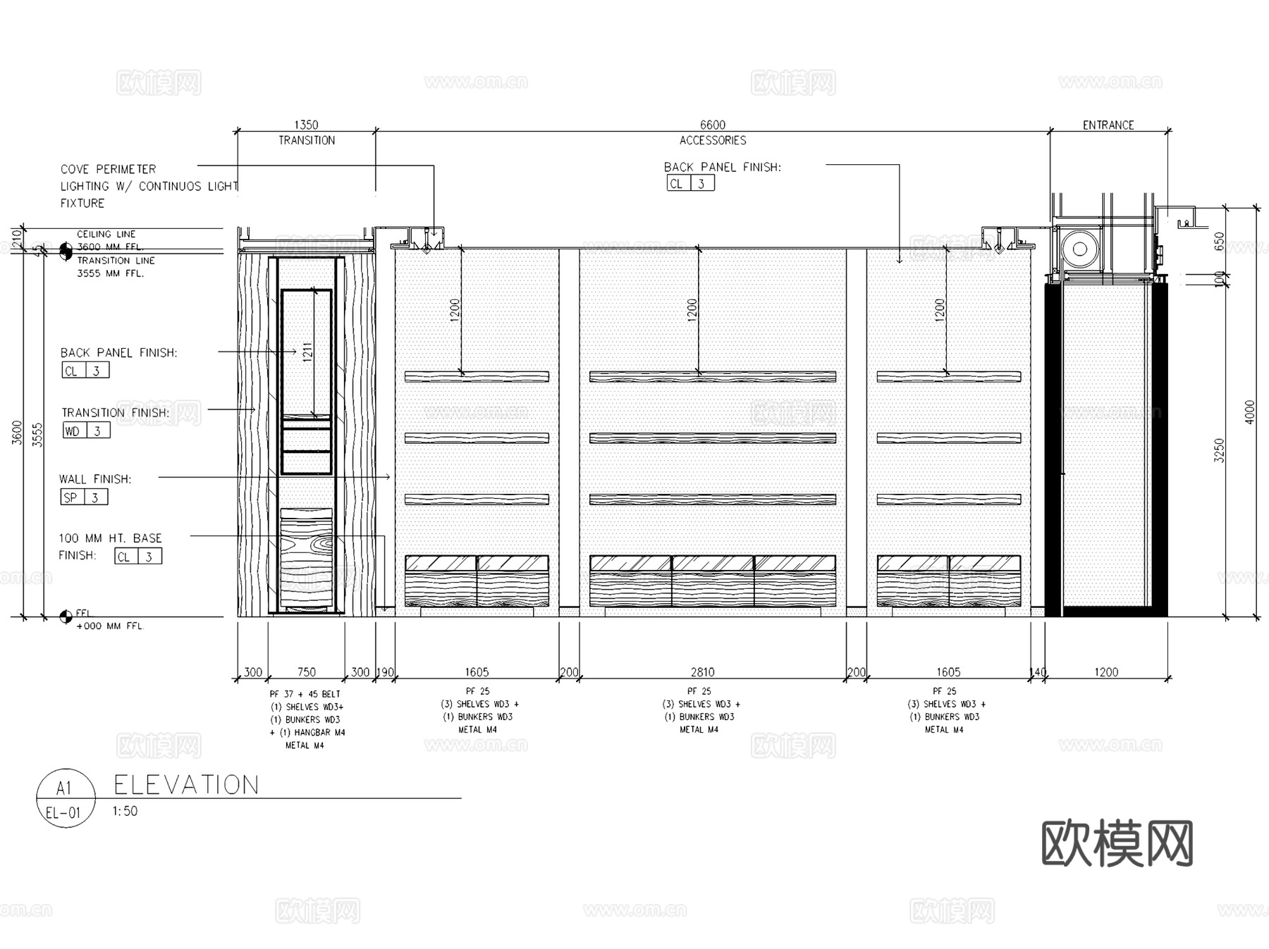 巴宝莉BURBERRY福州东方店服装店室内工装CAD施工图cad施工图