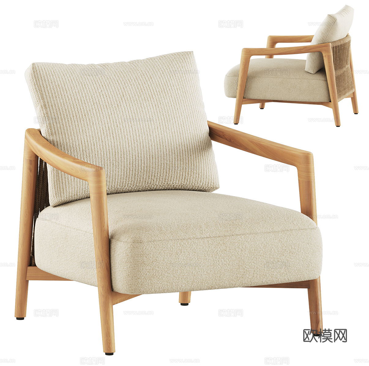 POLIFORM现代休闲椅 户外椅 沙发椅 单人沙发su模型