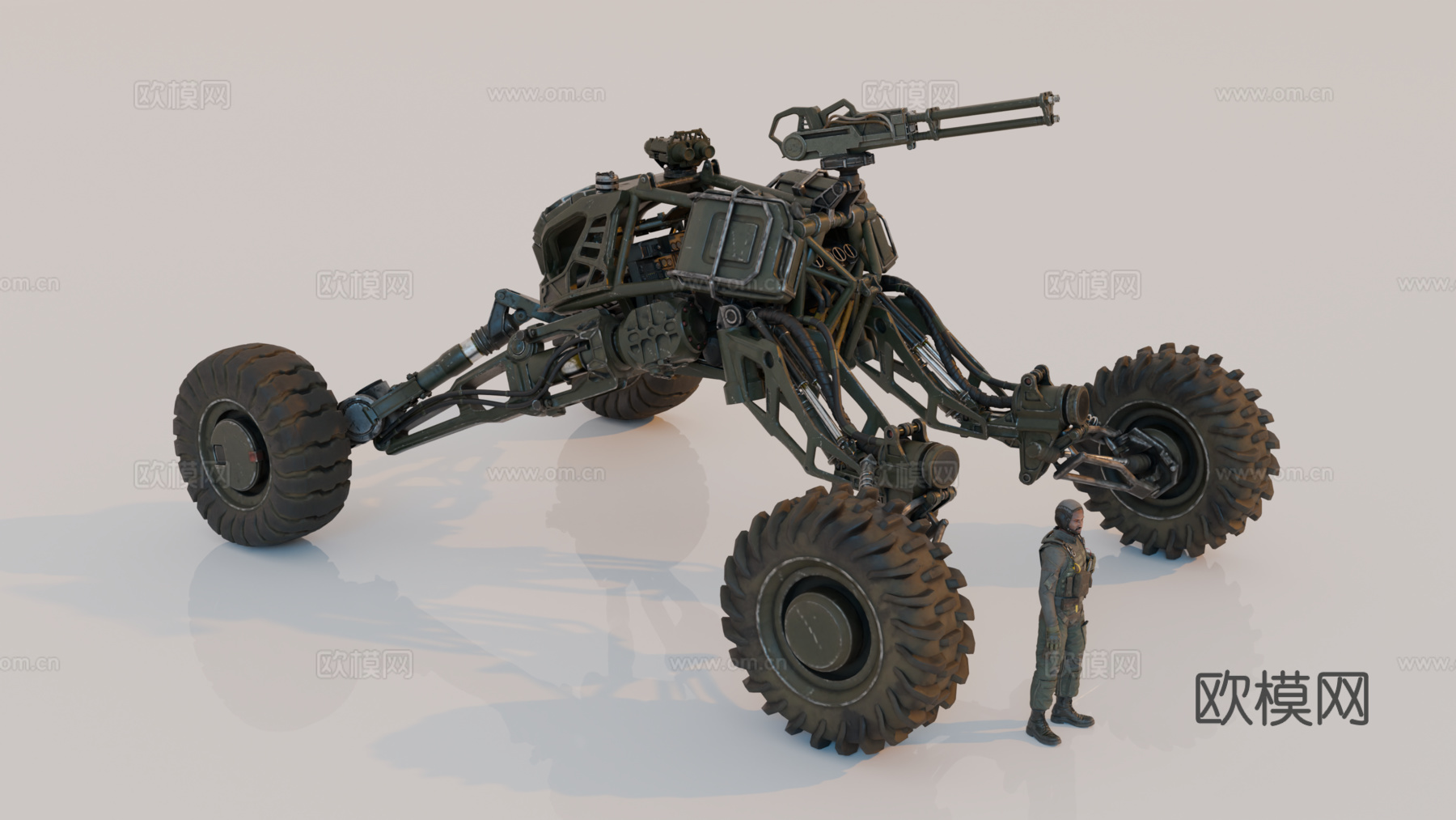 战车 机甲战士 科幻机器人 机械战甲 战争机甲su模型