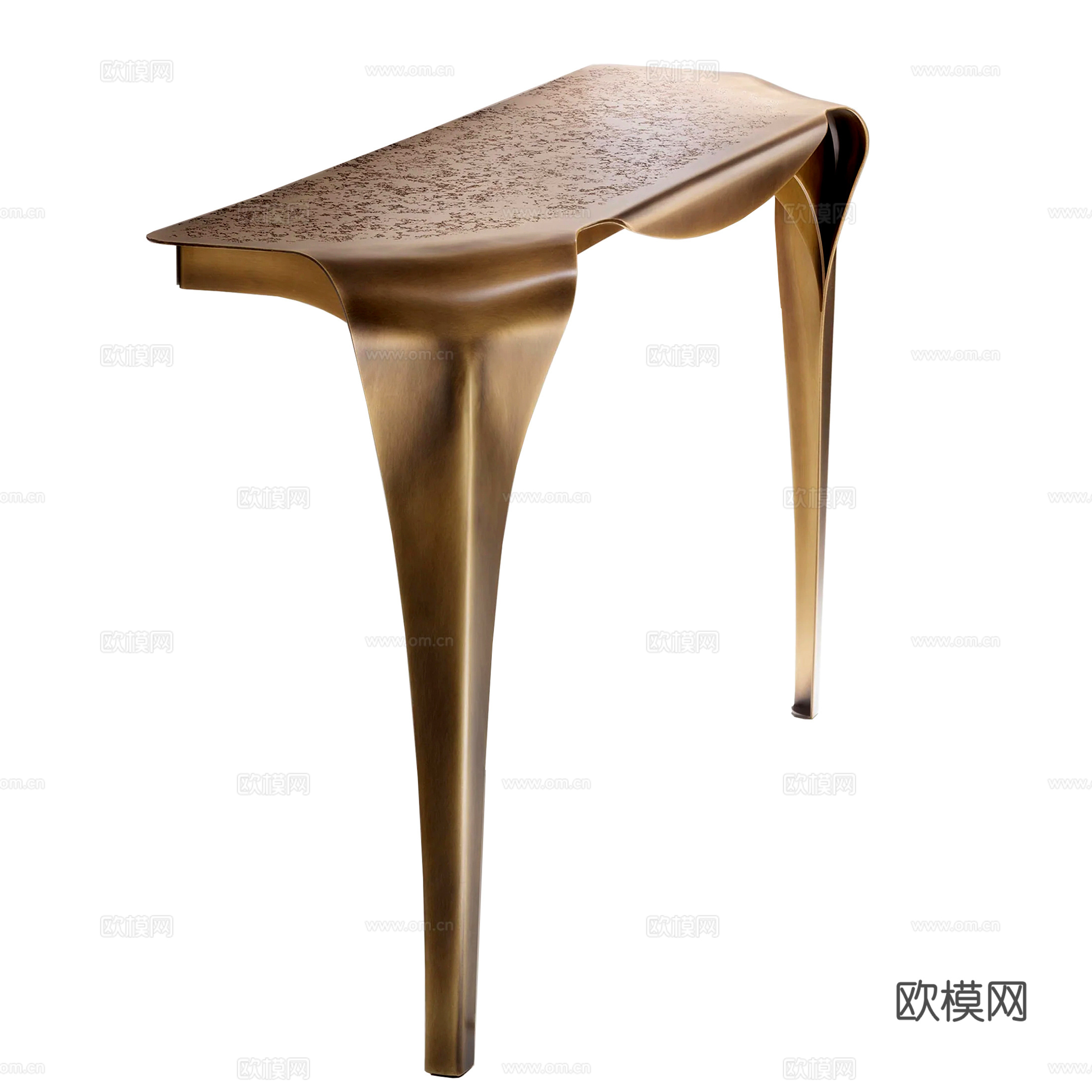 轻奢端景条案su模型