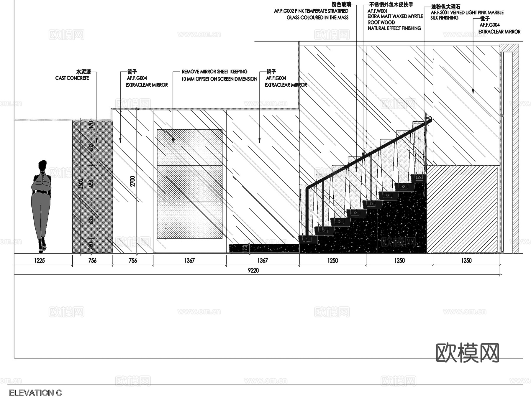 Alberta Ferretti意大利品牌服装店室内工装cad施工图