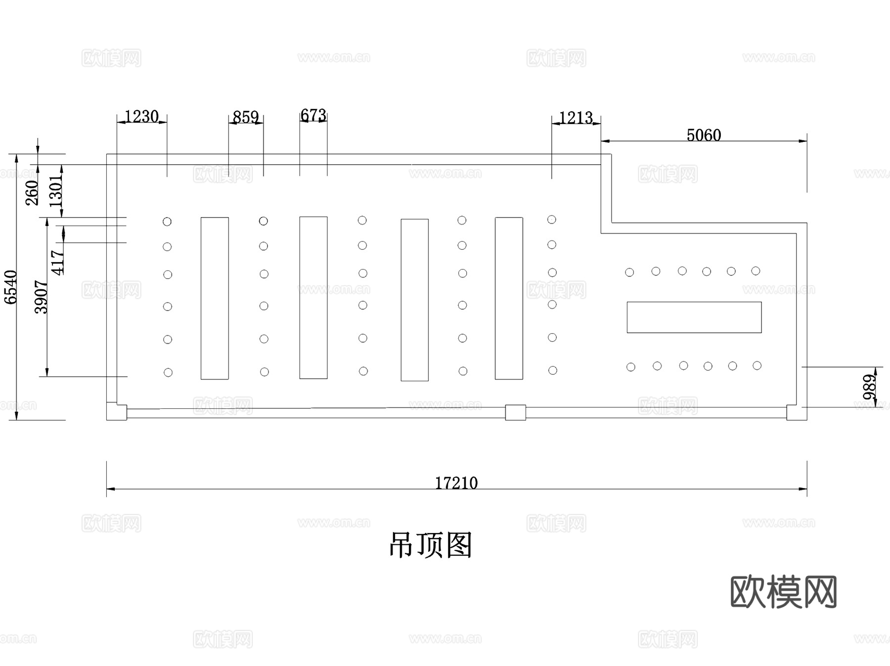 GANGA永恒之河服装店室内工装部分CAD施工图+SU模型cad施工图