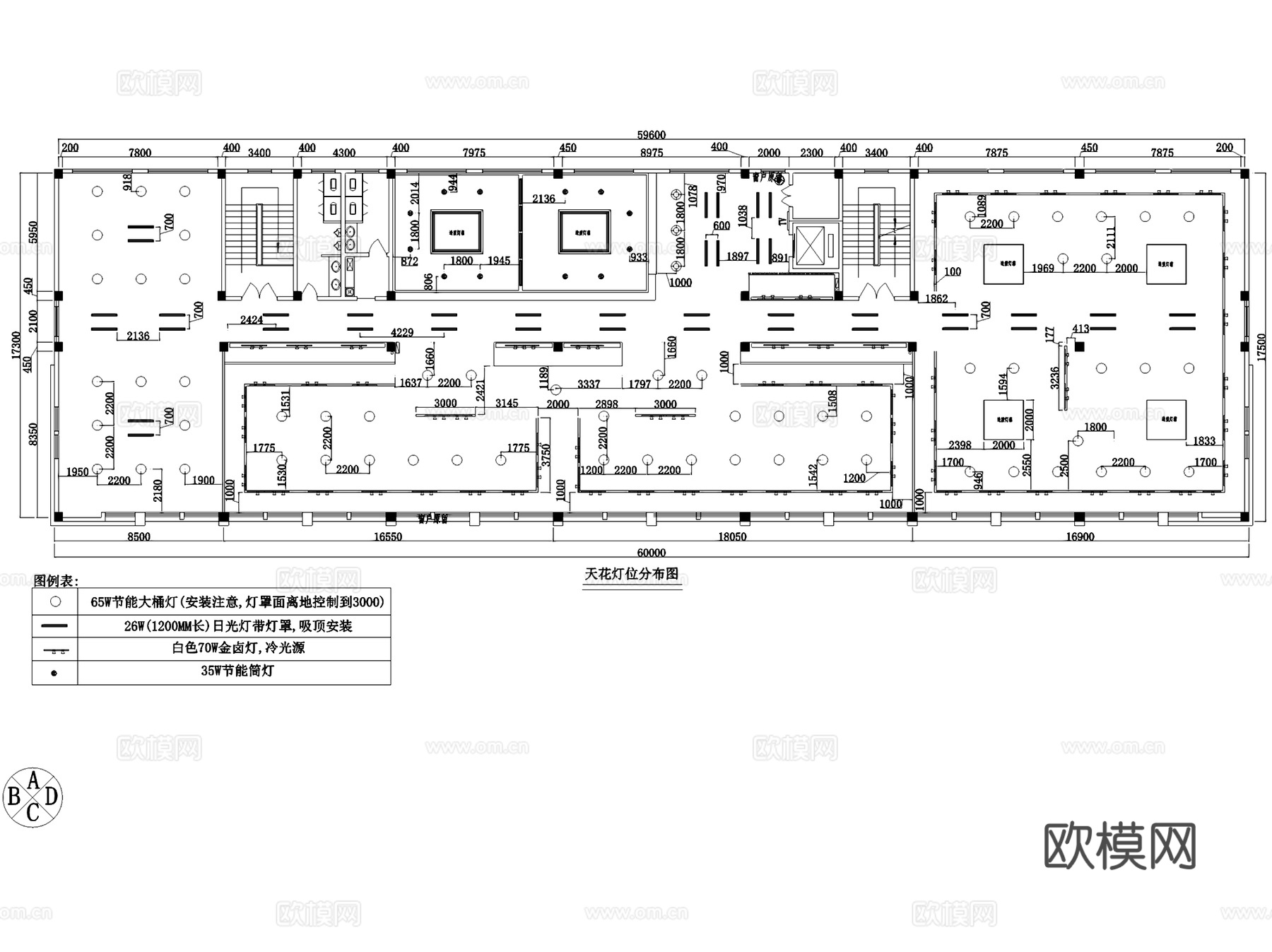 ZhouYan洲艳服饰展厅室内工装CAD施工图cad施工图