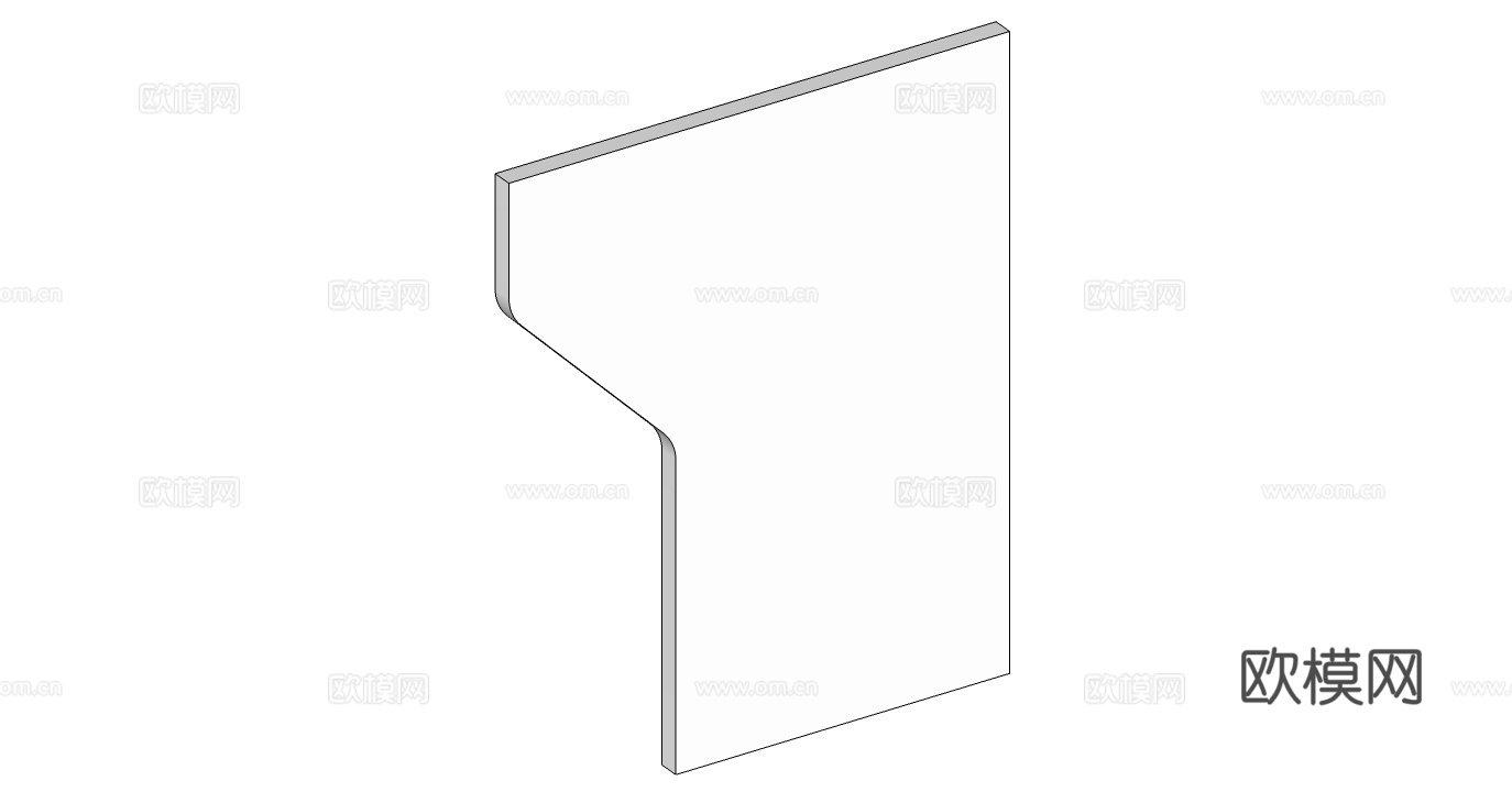 办公工位 办公班台 办公家具 工位 办公室 屏风工位su模型下载（渲染图2）