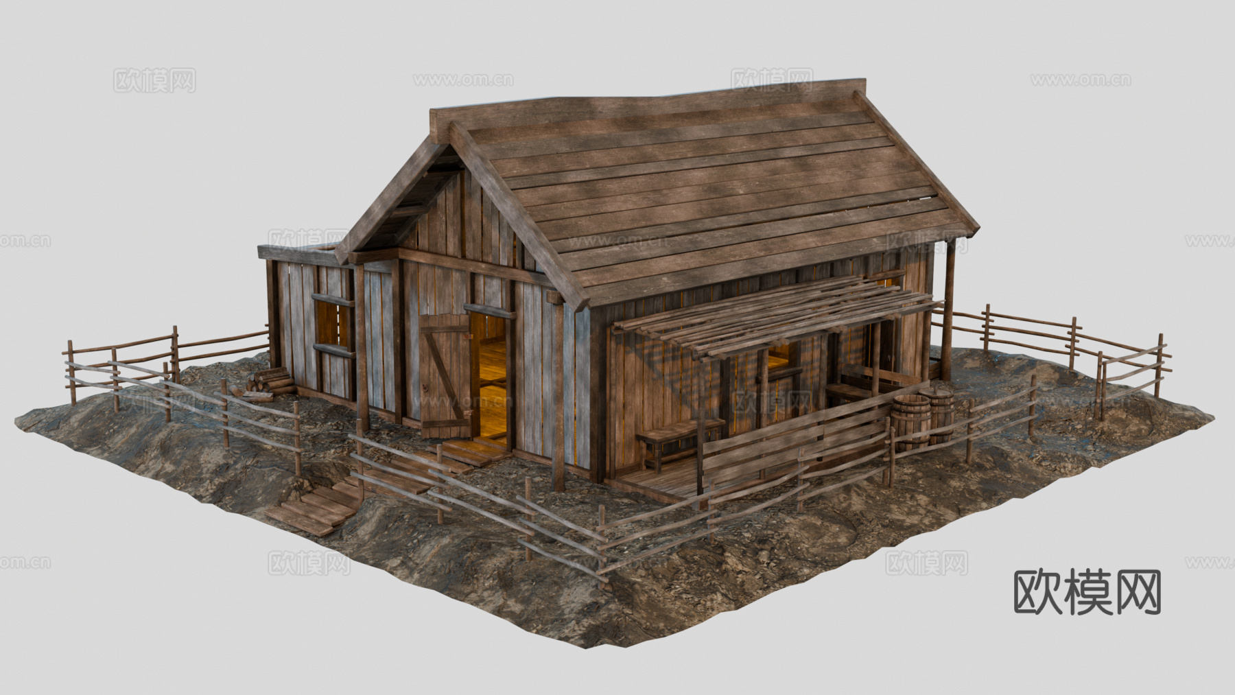 茅草屋 竹屋 木屋 树屋 部落房屋su模型