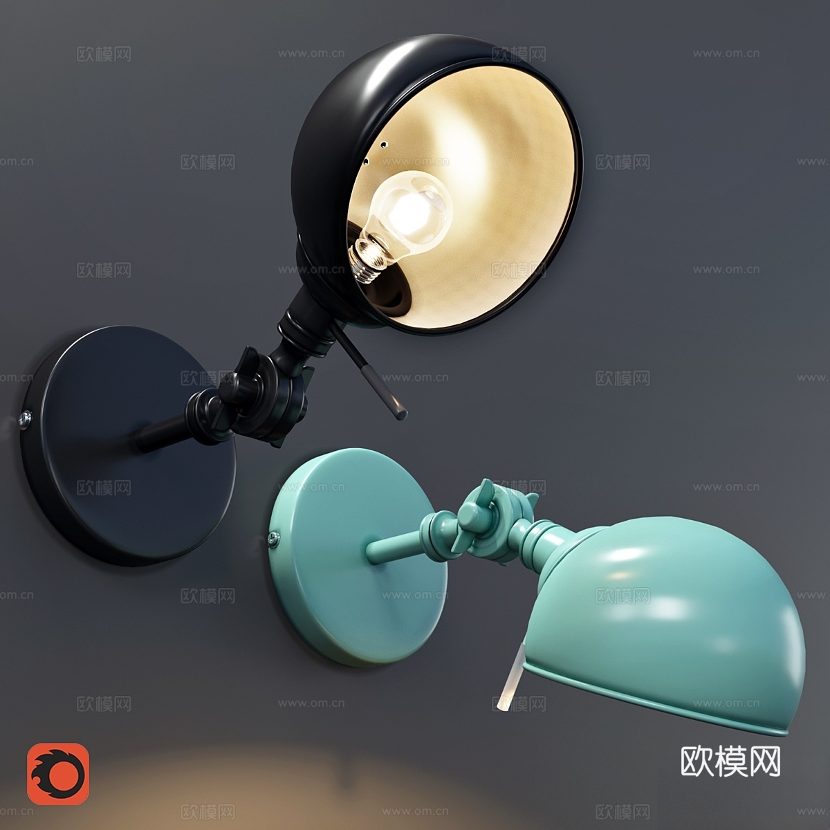 金属壁灯KIKAN - La Redoute3d模型下载