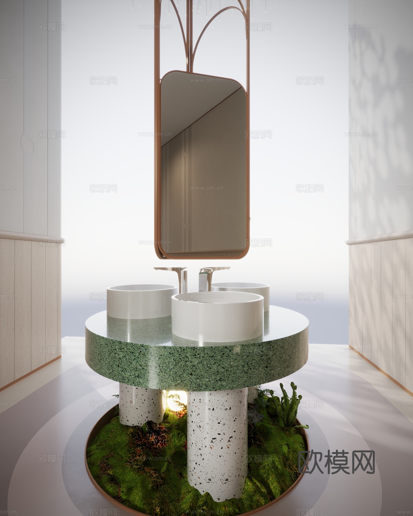 现代洗手盆台盆3d模型下载