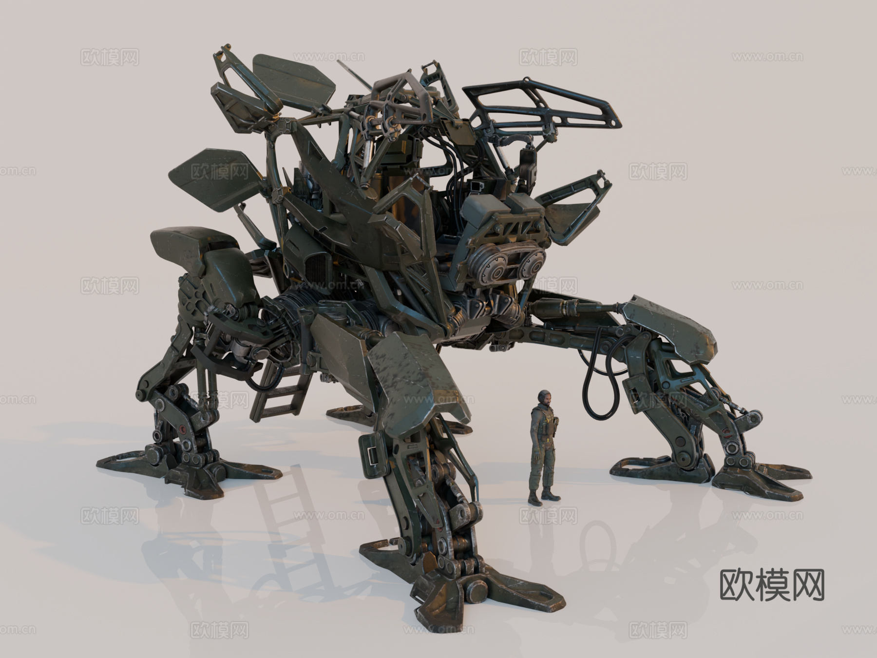机器人 机甲战士 科幻机器人 机械战甲 战争机甲su模型