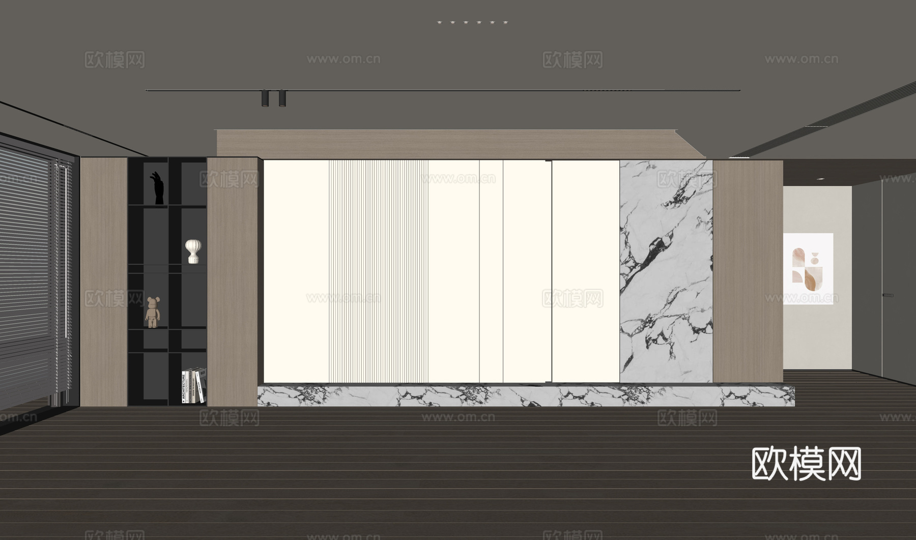 现代客厅 奶油客厅 沙发背景墙 客厅背景 奶油风背景墙su模型