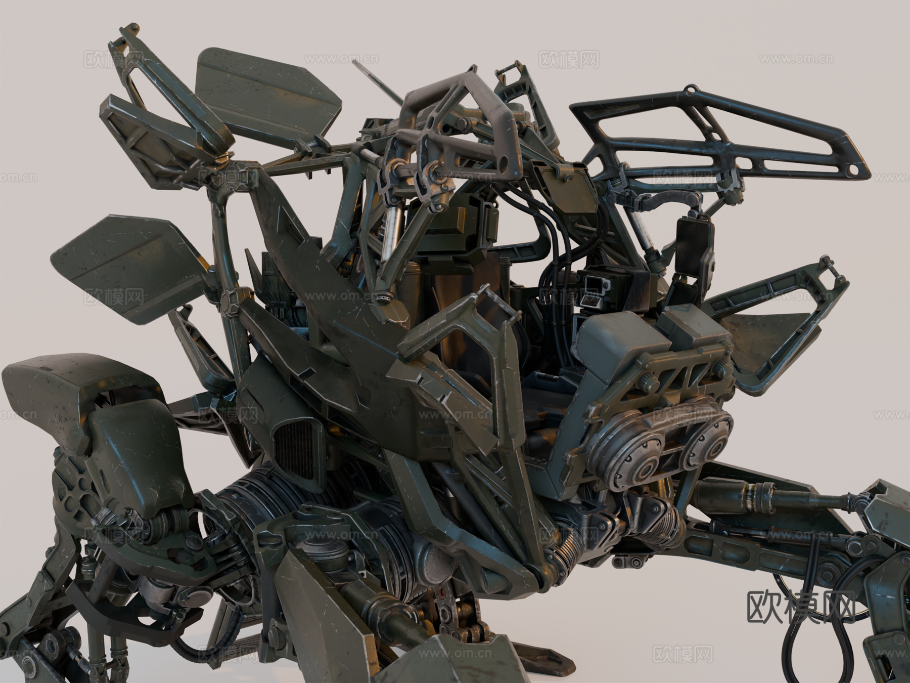 机器人 机甲战士 科幻机器人 机械战甲 战争机甲su模型